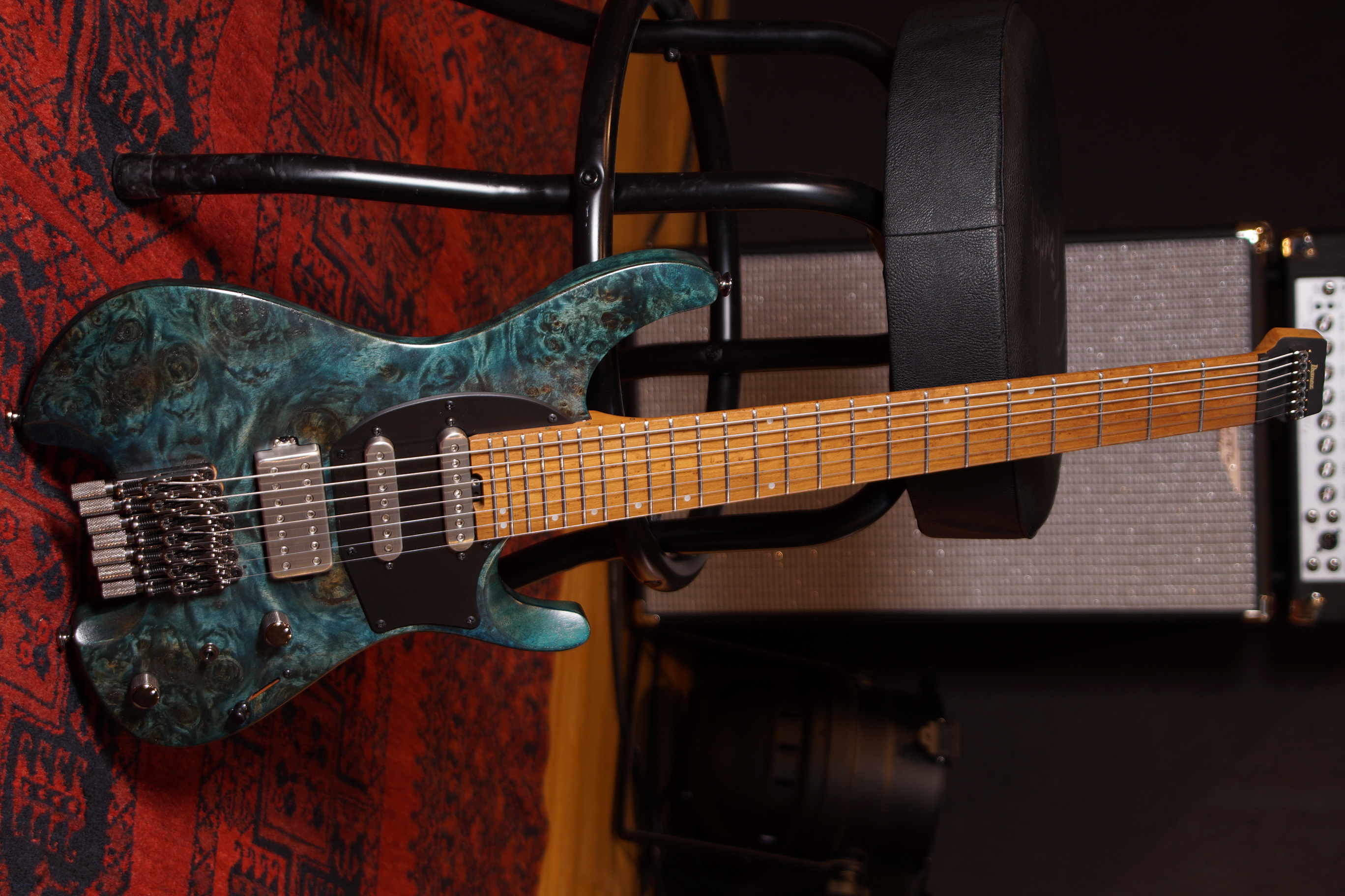 Ibanez Quest Q547PB-COL Cosmic Blue Low Gloss inklusive Tasche - B-Stock