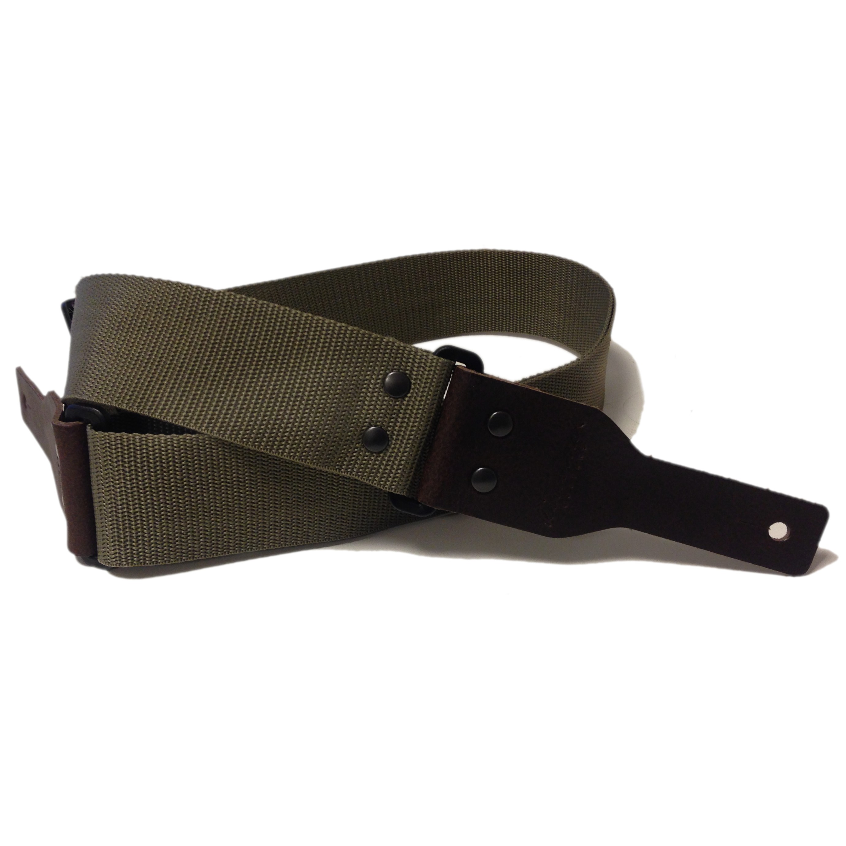 Rimmel Gitarrengurt Textil olive made in Germany