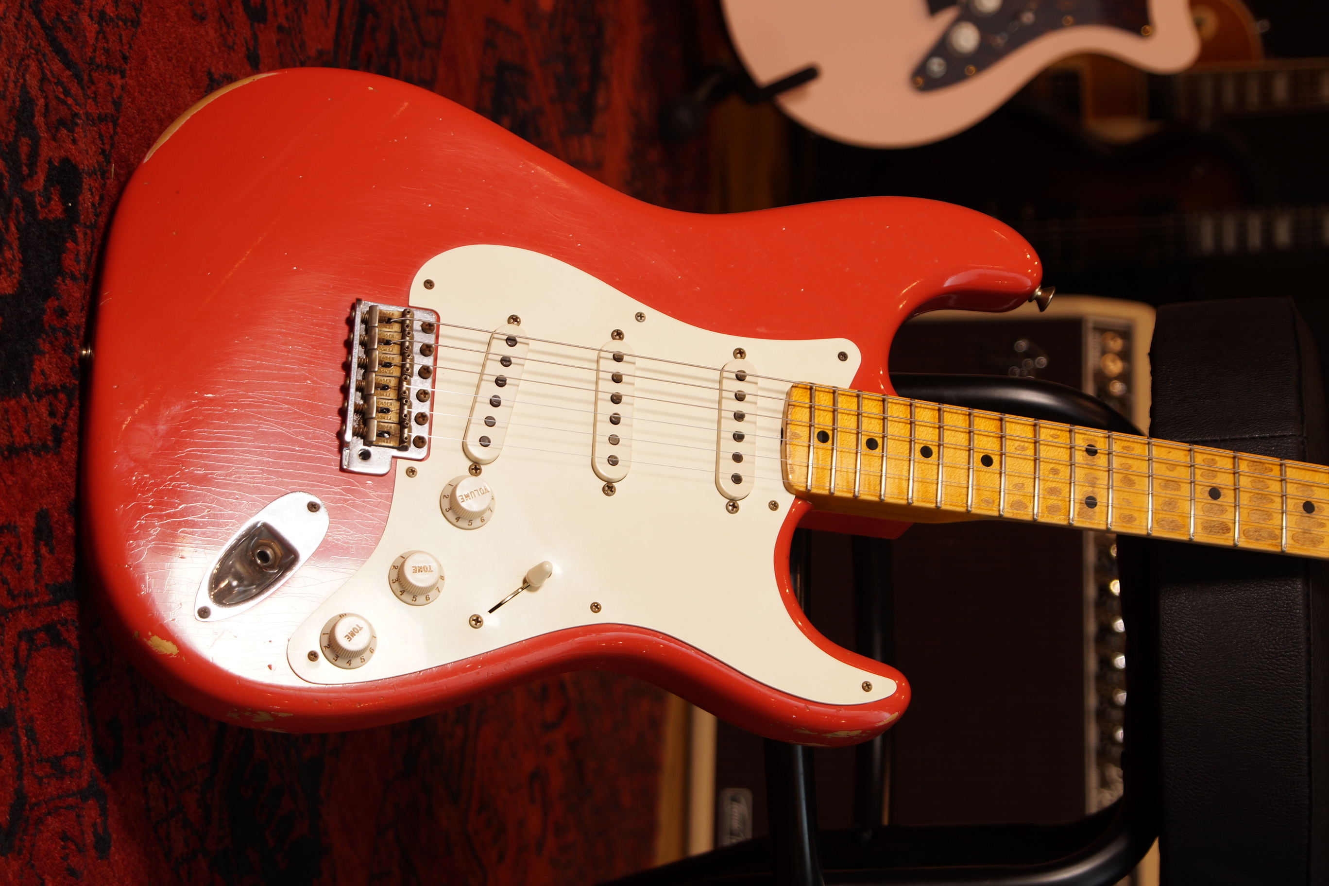 Fender Custom Shop Stratocaster 1956 Fiesta Red Relic BJ.2013 Gebraucht