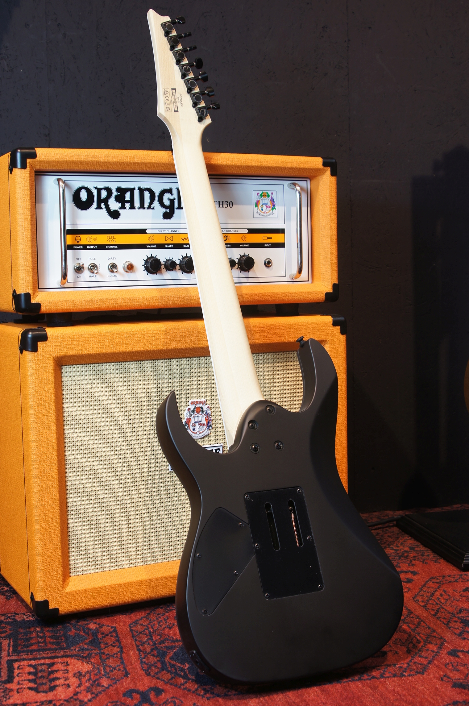 IBANEZ RG 7-Str Black Flat Flyod Rose - B-Ware