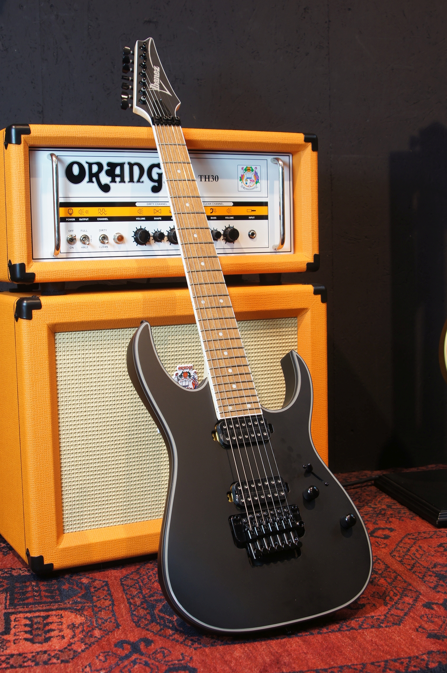 IBANEZ RG 7-Str Black Flat Flyod Rose - B-Ware