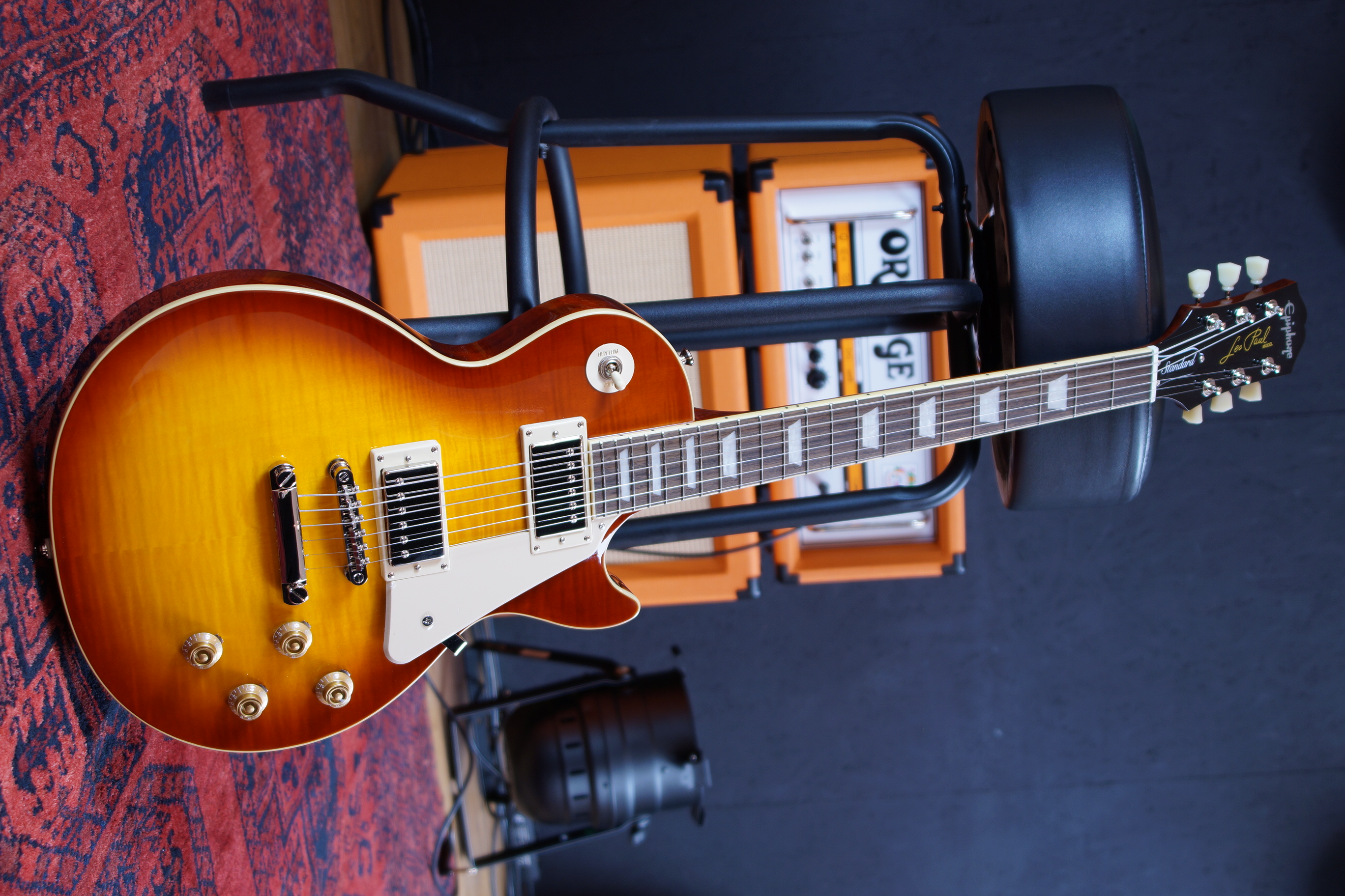 Epiphone Les Paul Standard 50s  Washed Cherry Sunburst inklusive Tasche