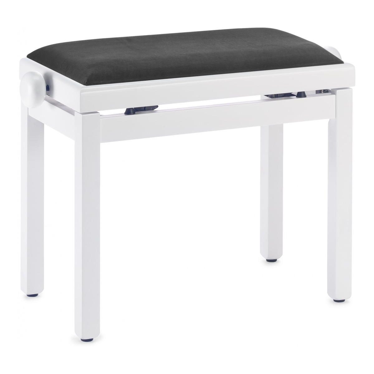 Klavierbank weiß matt