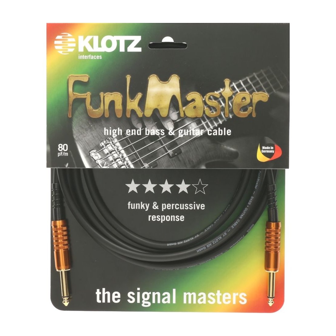 Klotz FunkMaster Instrumentenkabel 3m