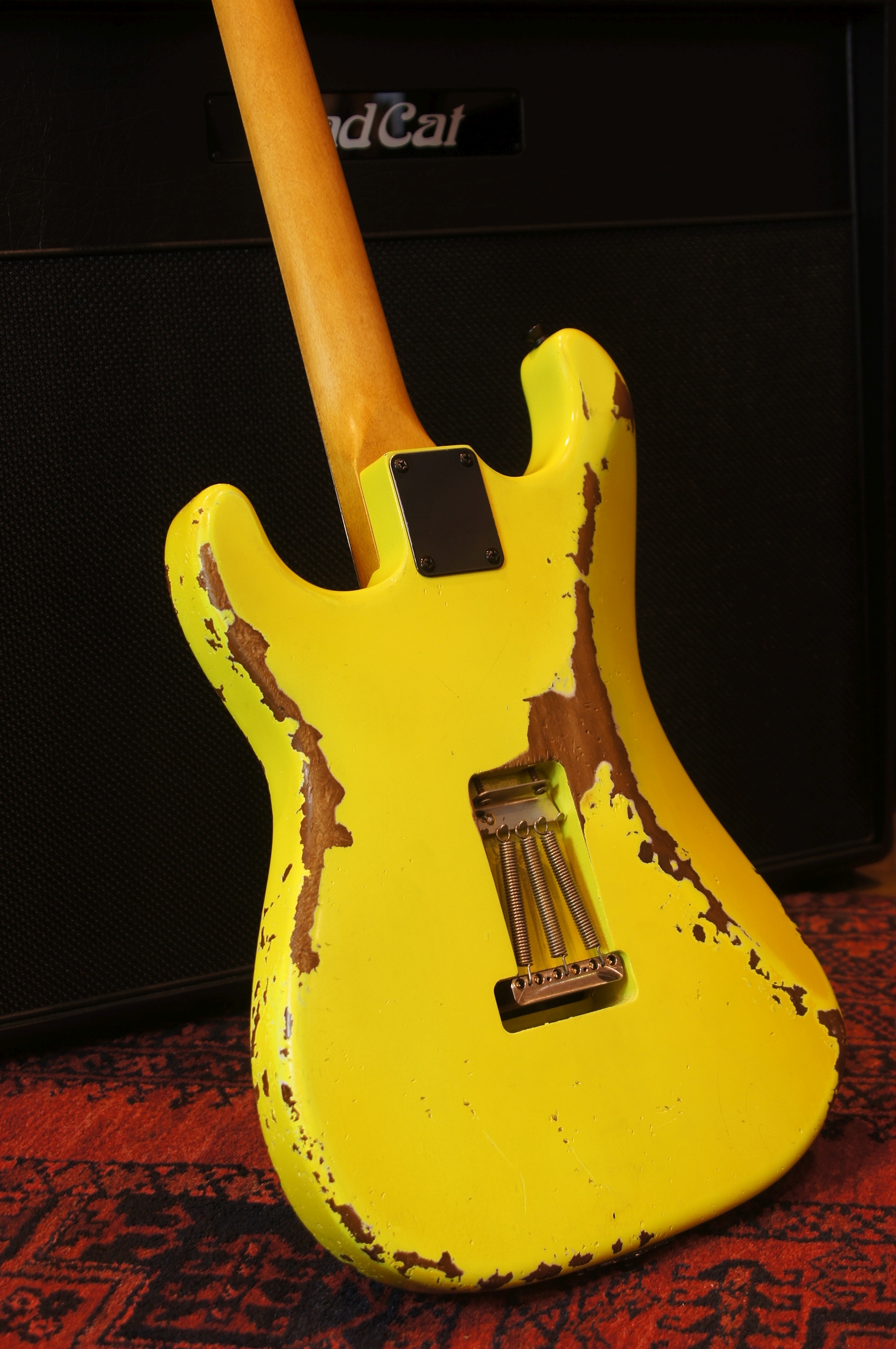 Maybach Stradovari Superfly HSS Nick Page Masterbuilt 80's Yellow Heavy Relic