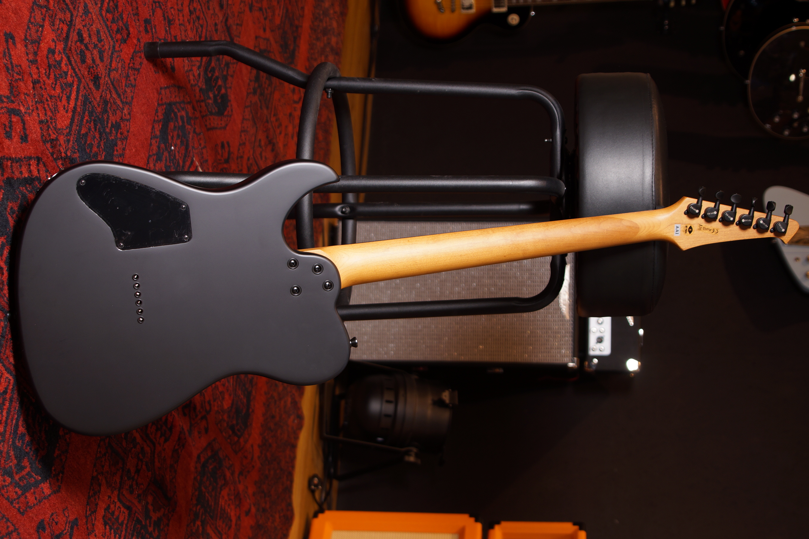SPIRA Guitars T-400 Baritone MBK Satin Black