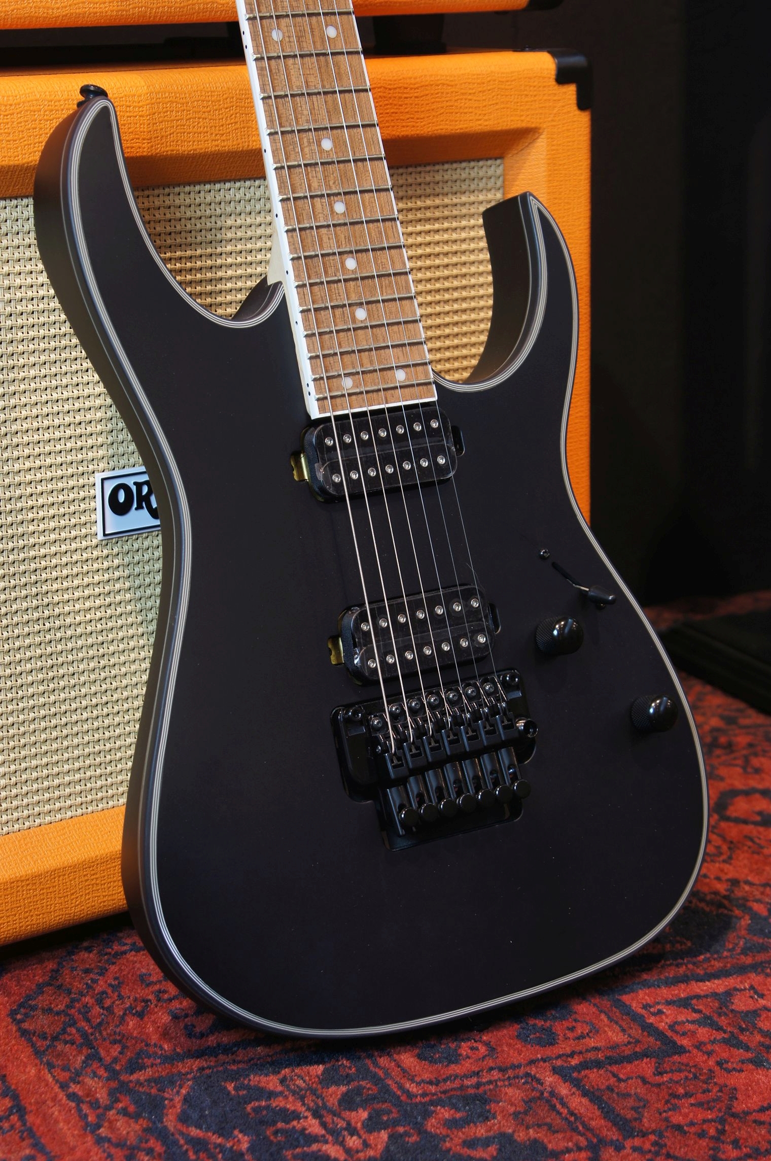 IBANEZ RG 7-Str Black Flat Flyod Rose - B-Ware