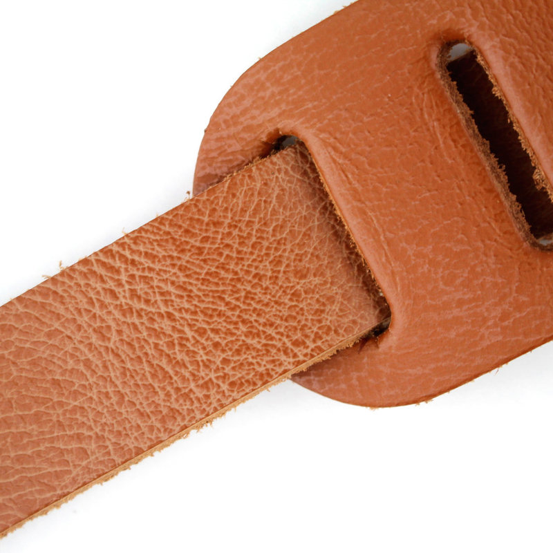 Richter Gitarrengurt 1132 Raw I Punch Saddle light brown