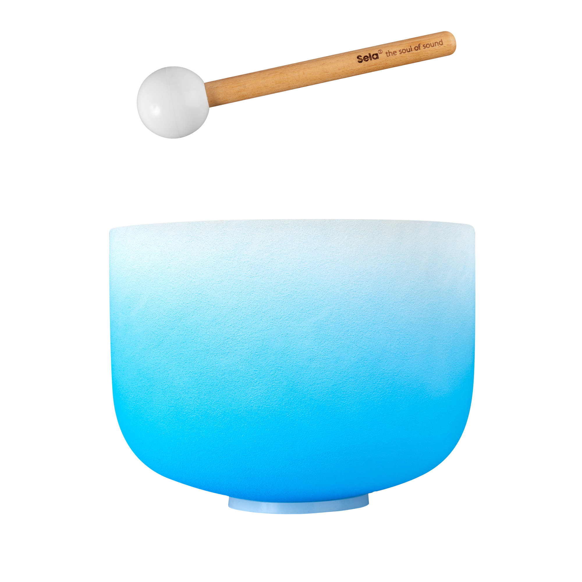 Sela Crystal Singing Bowl Chakra 10" - Blue, Throat, G (432 Hz)