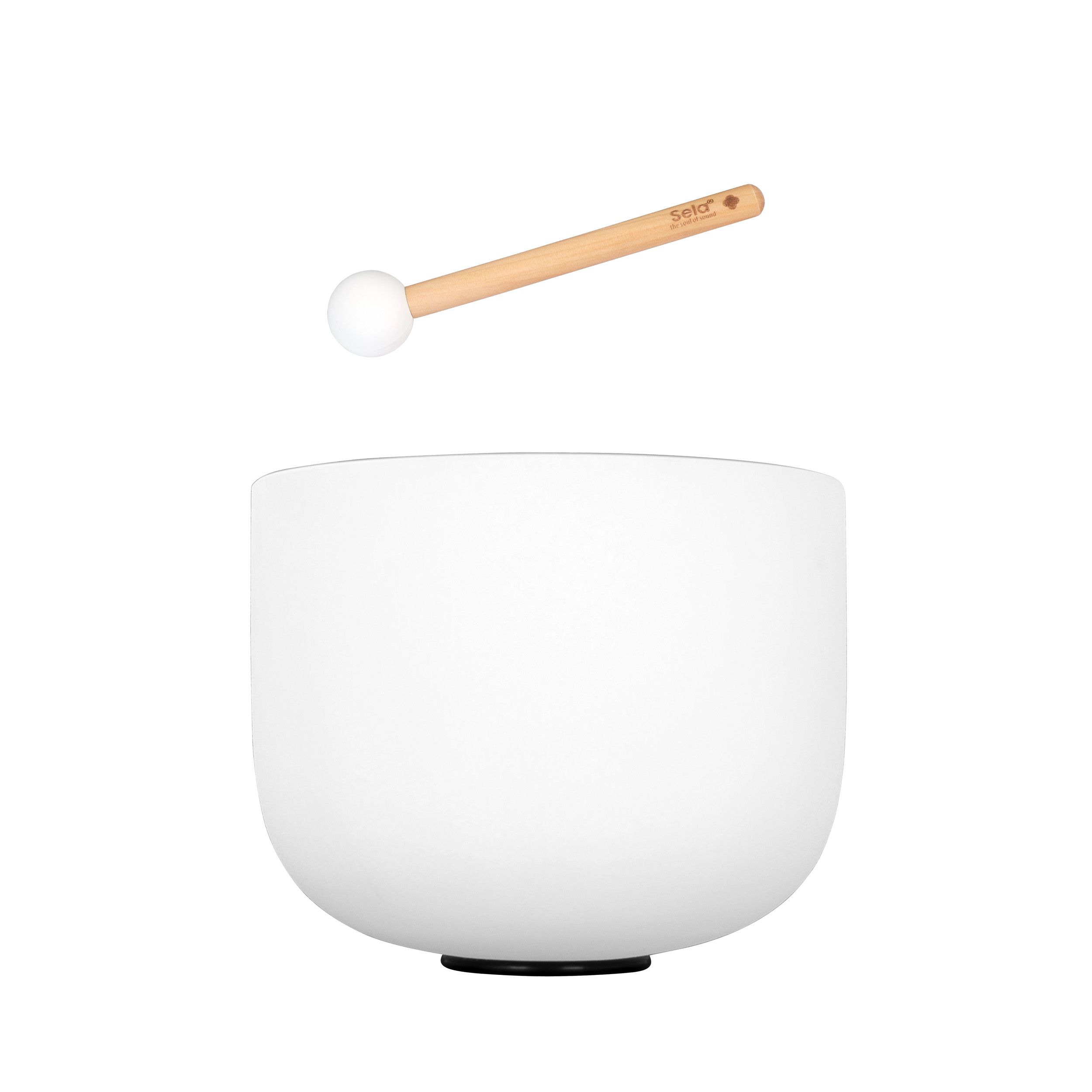 Sela 11" Crystal Singing Bowl Frosted 440 Hz in F