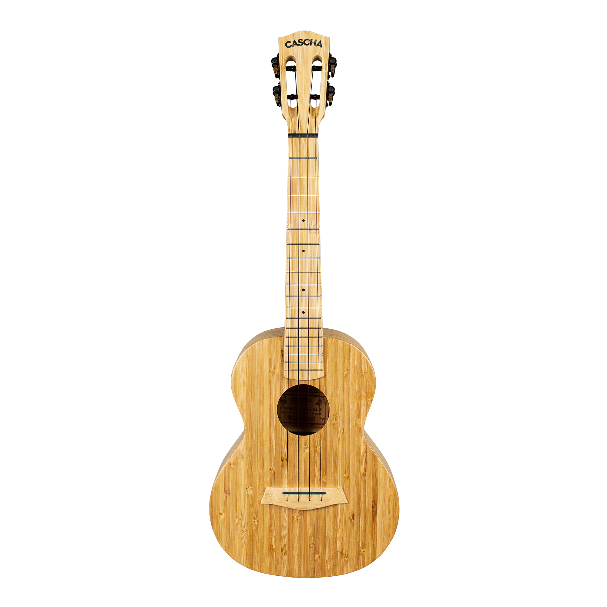 Cascha Ukulele Tenor HH 2314 Bamboo Natural inklusive Tasche