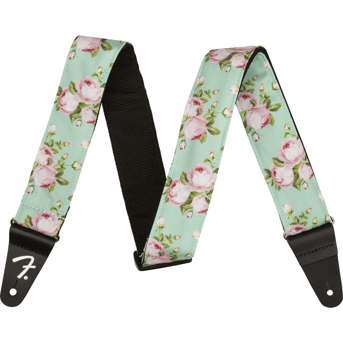 Fender Gitarrengurt, Floral Surf Green