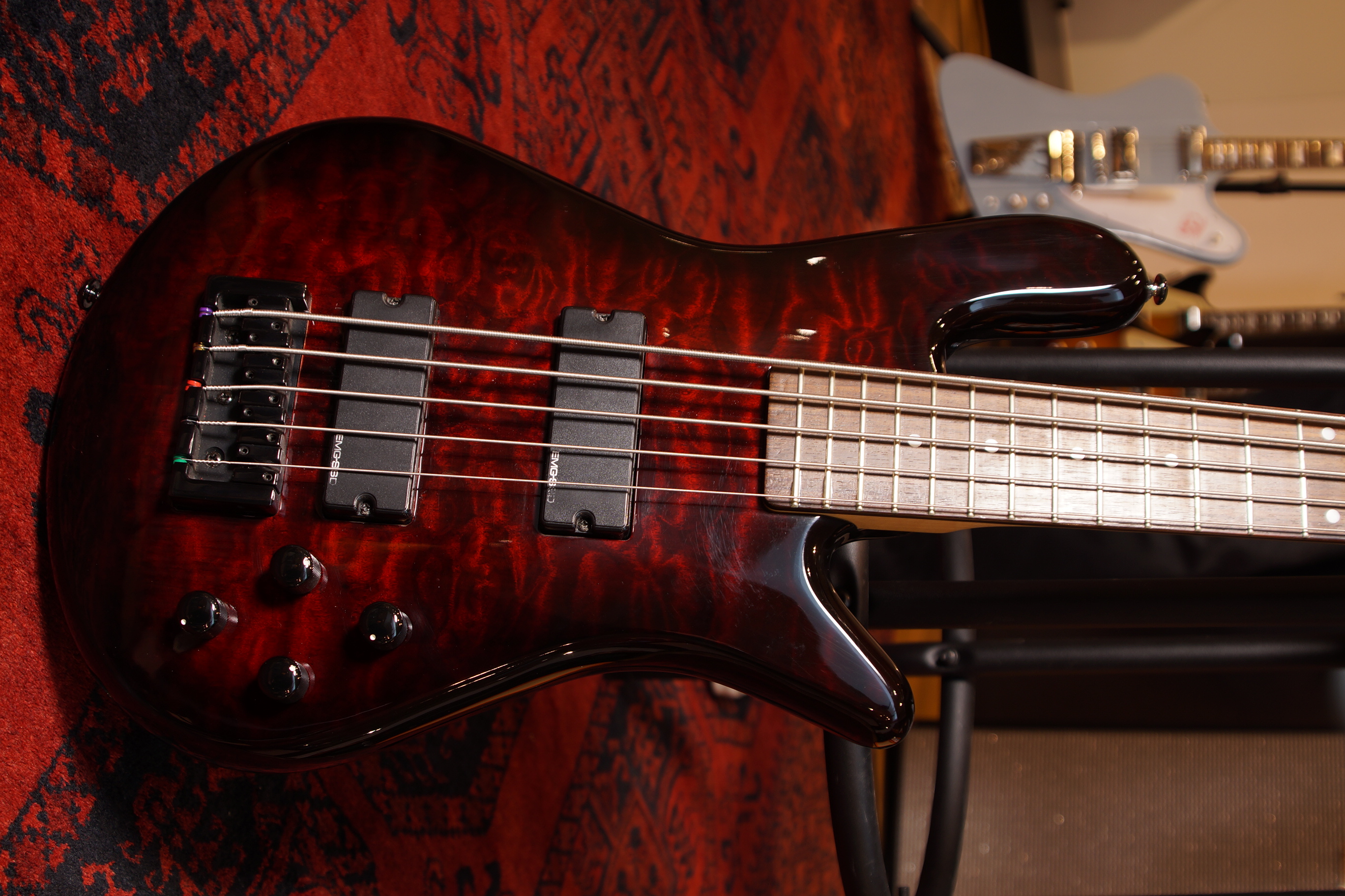 Spector Euro 5 transparent red fade mit Gigbag gebraucht
