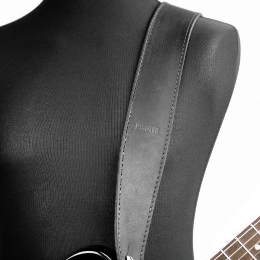 Richter Gitarrengurt 1390 Raw II Nappa Black