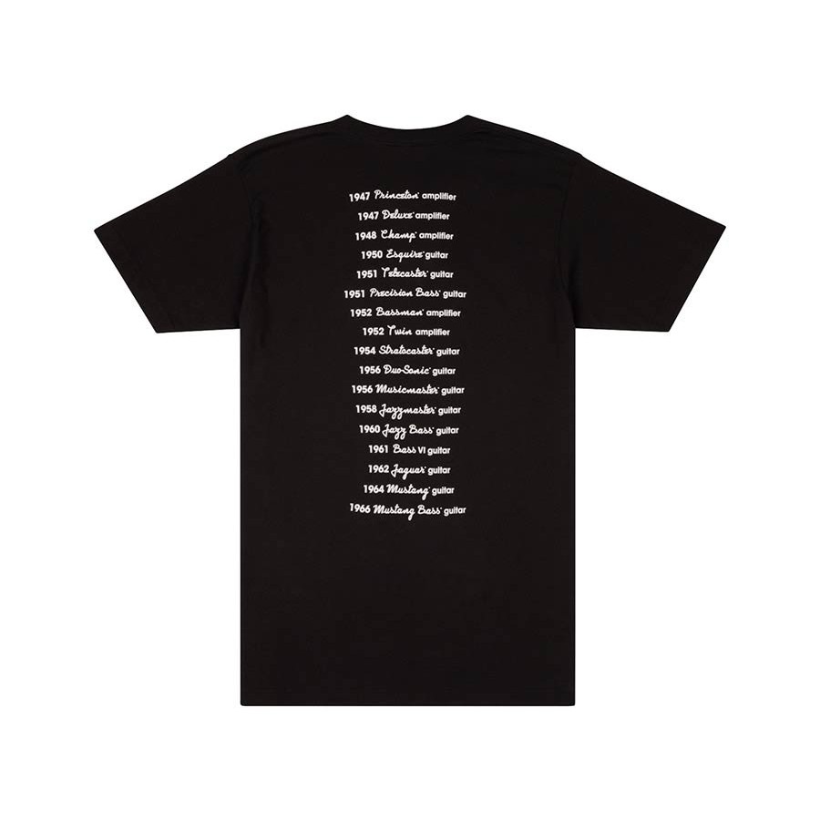 Fender Clothing T-Shirts logo date back tee M