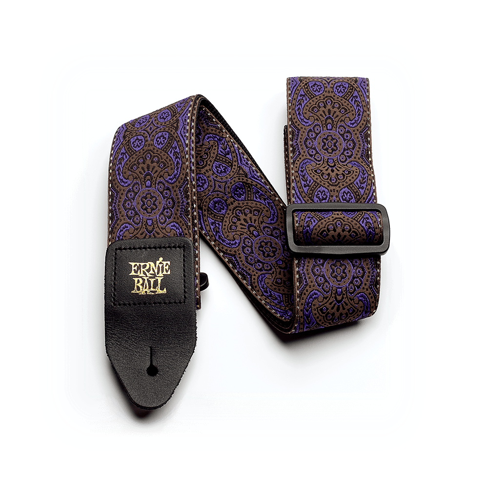 ERNIE BALL 4164 Gitarrengurt Jacquard Purple Paisley