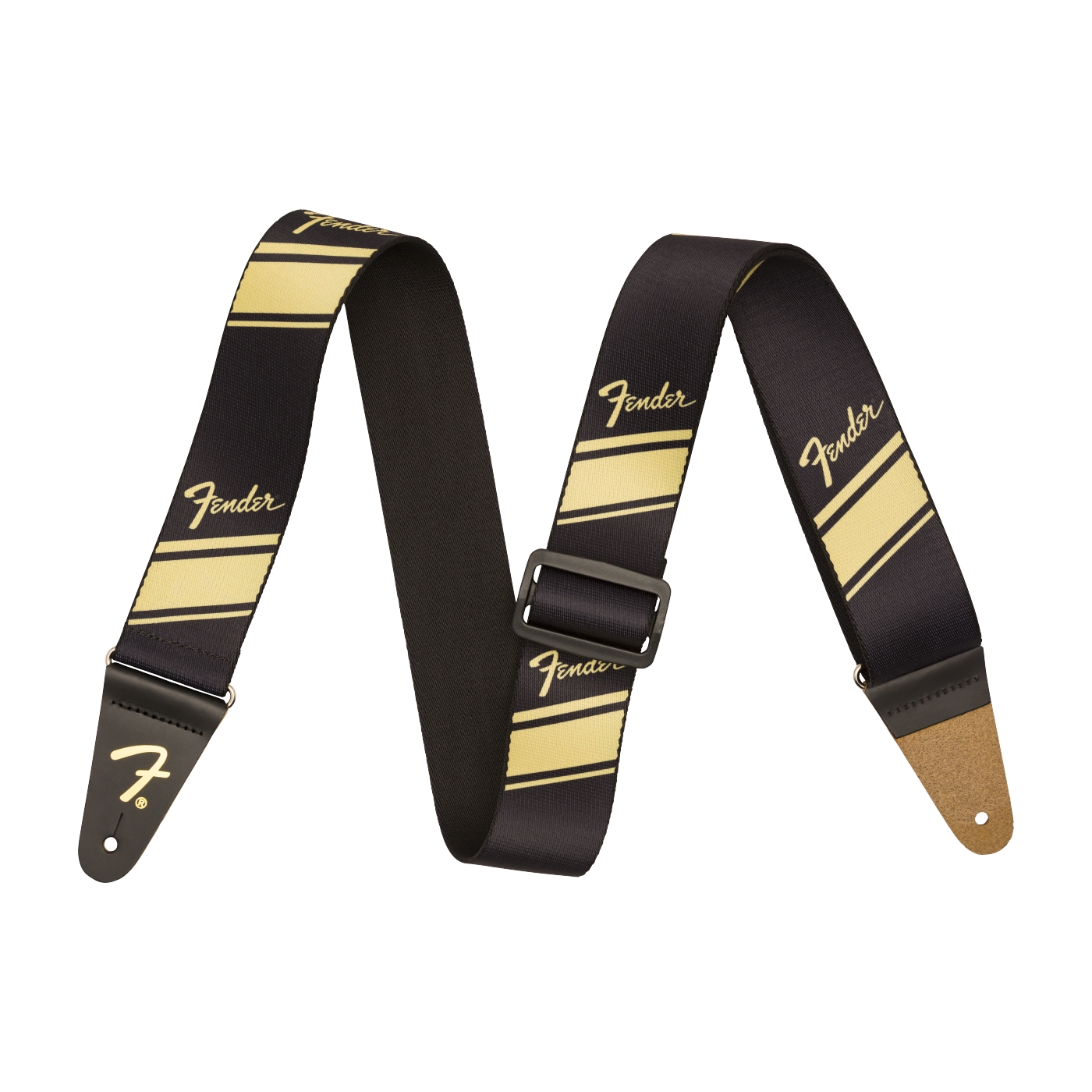 Fender® Gitarrengurt Nylon Competition Stripe gold