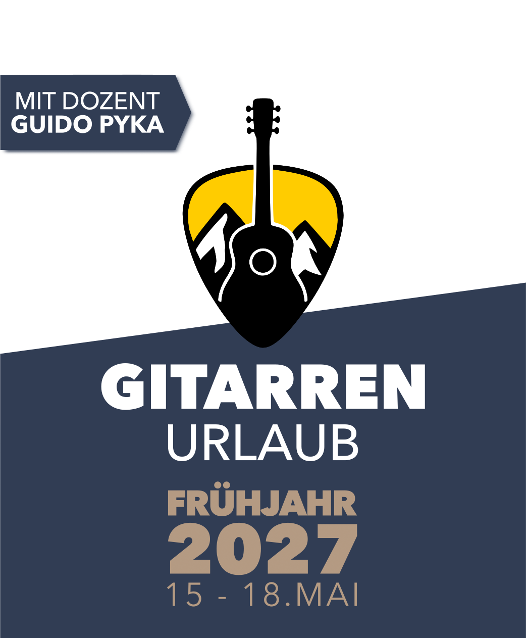 GitarrenUrlaub Frühjahr 27 - mit Guido Pyka - 15-18.05.2027 - Aktive Teilnahme