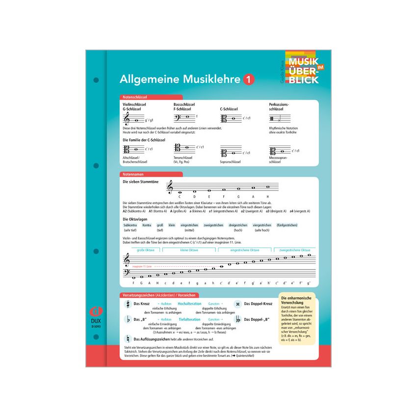 Allgemeine Musiklehre Band 1