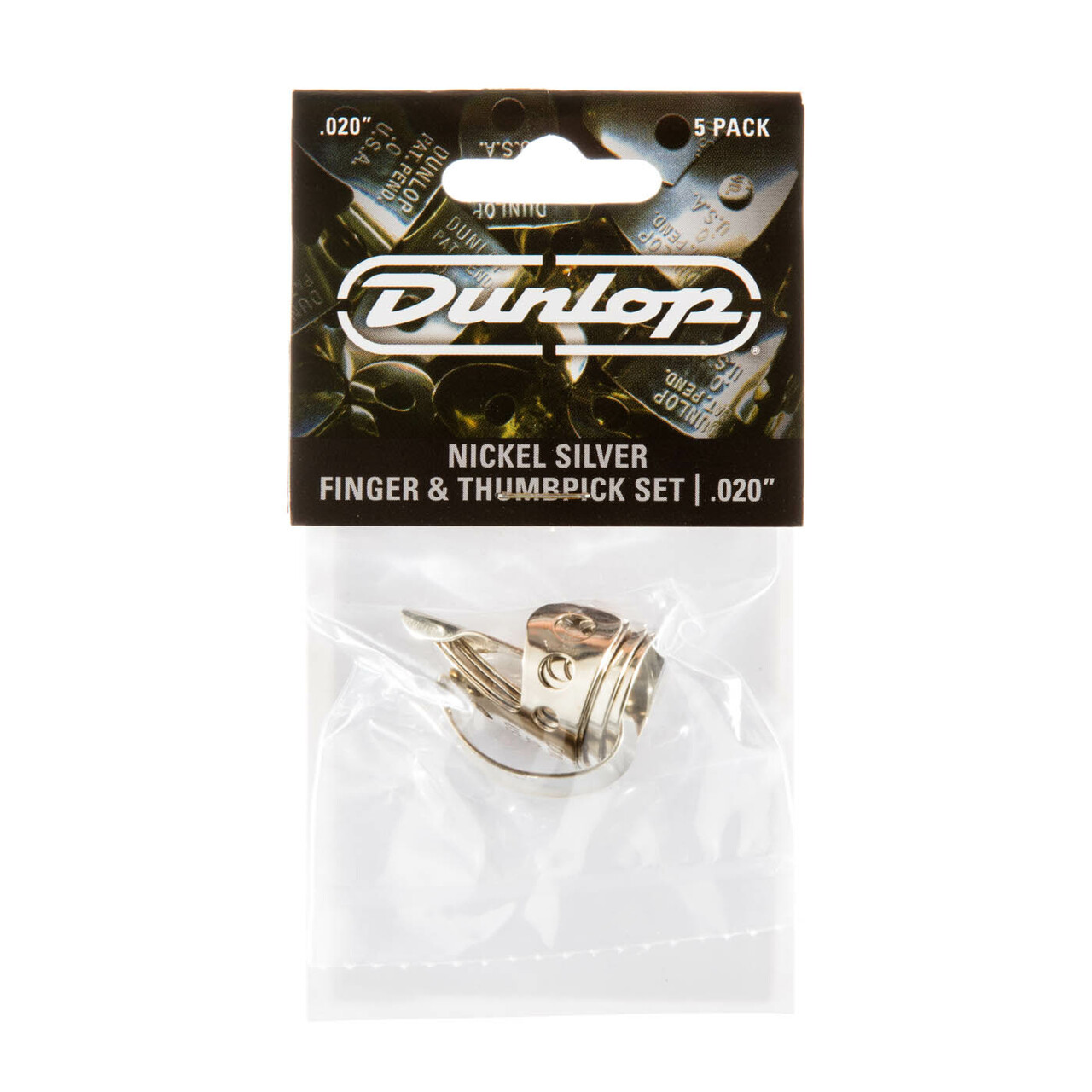 Dunlop Finger & Thumbpick Set Nickel Silver .020"