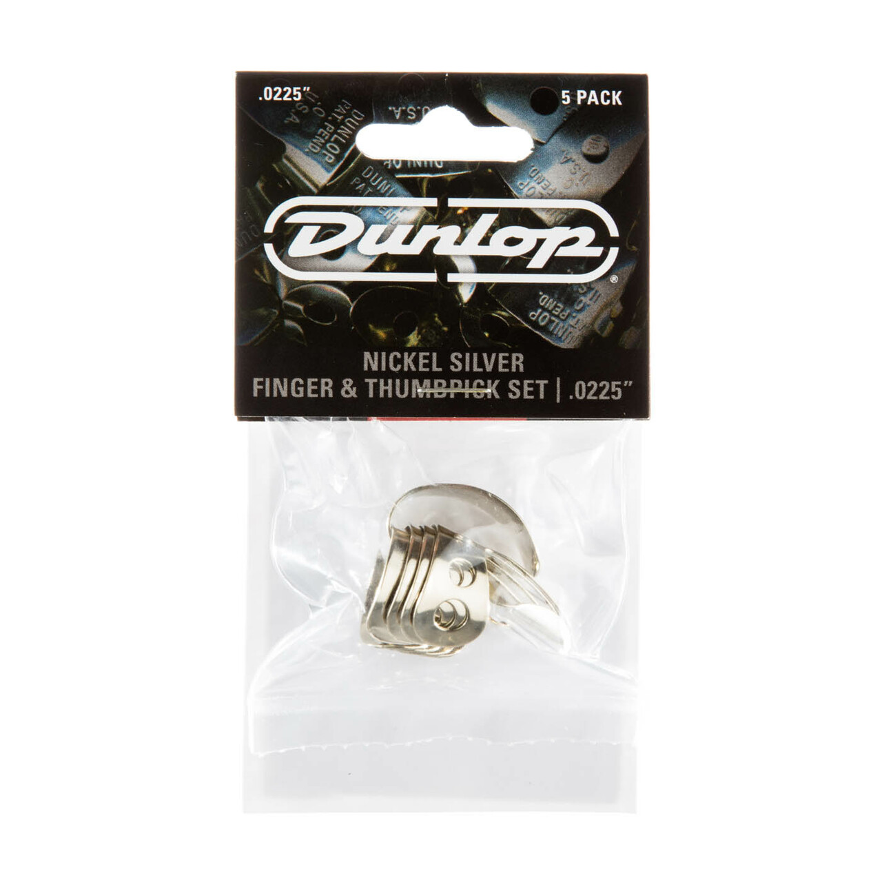 Dunlop Finger & Thumbpick Set Nickel Silver .0225"