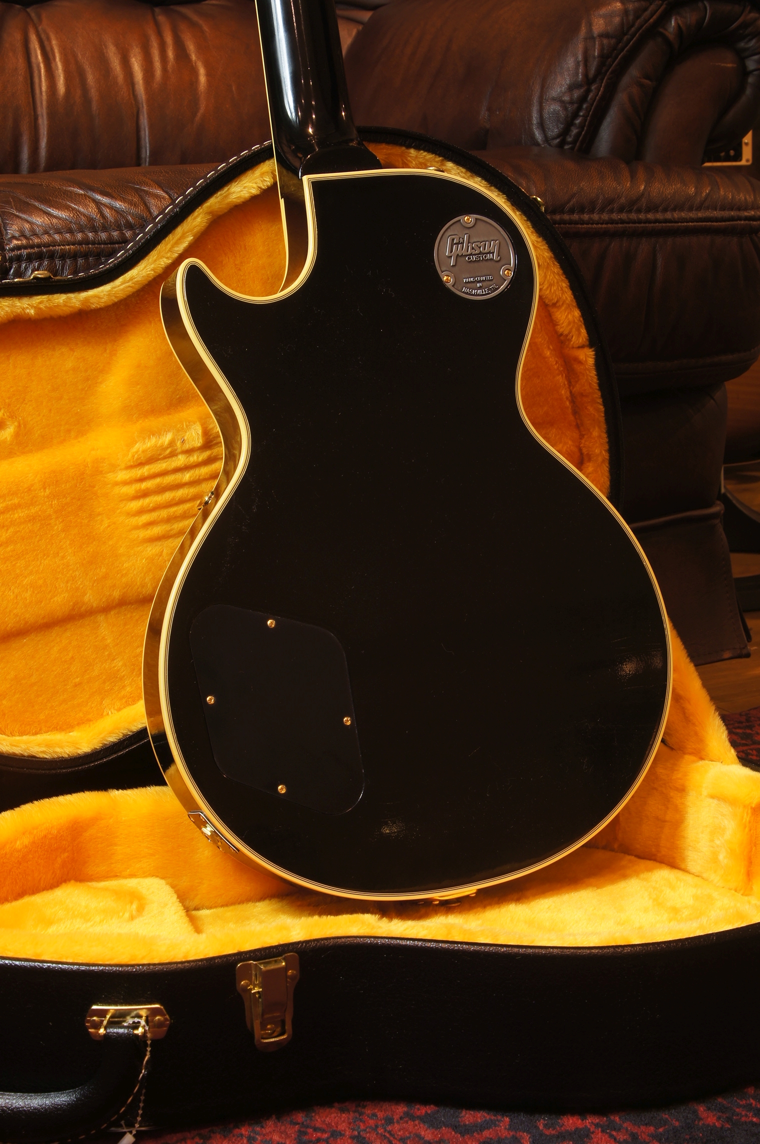 Gibson Murphy Labs 1957 Les Paul Custom 3-Pickup Ebony Light Aged