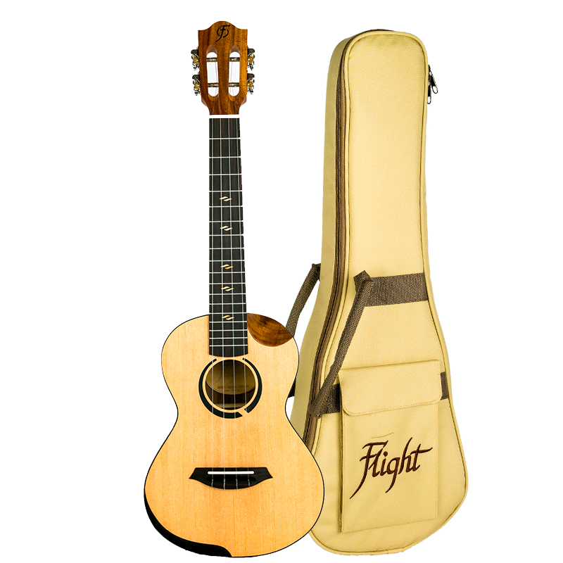 Flight Ukulele Victoria Tenor CEQ mit Tasche