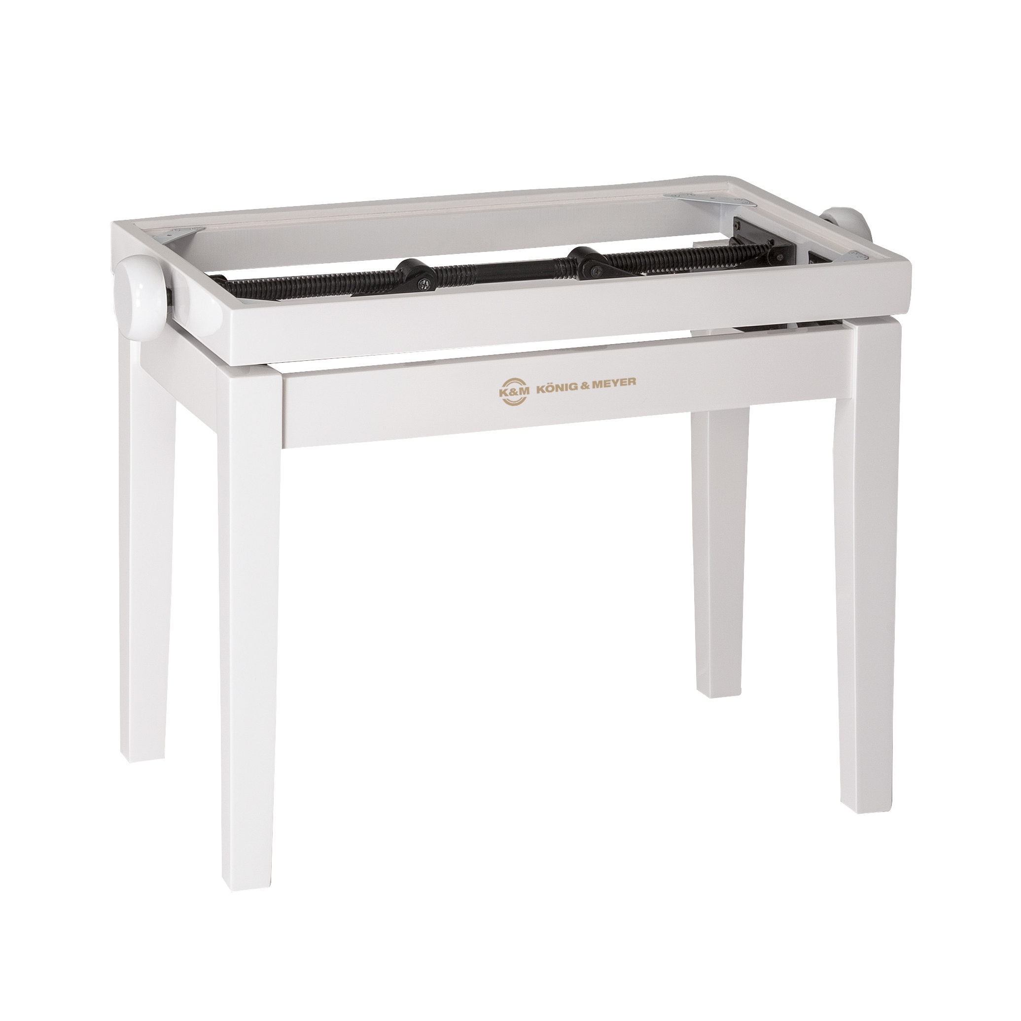 K&M Klavierbank Unterteil weiß hochglanz