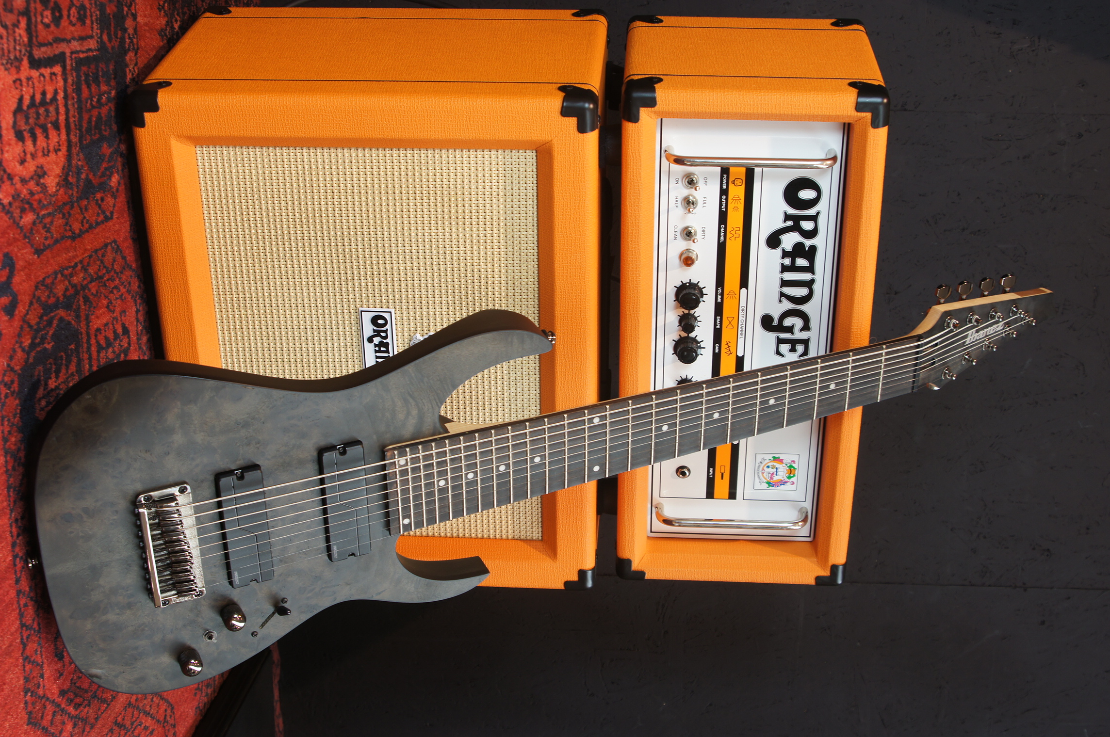 IBANEZ RG 9-String Transparent Gray Flat - B-Ware