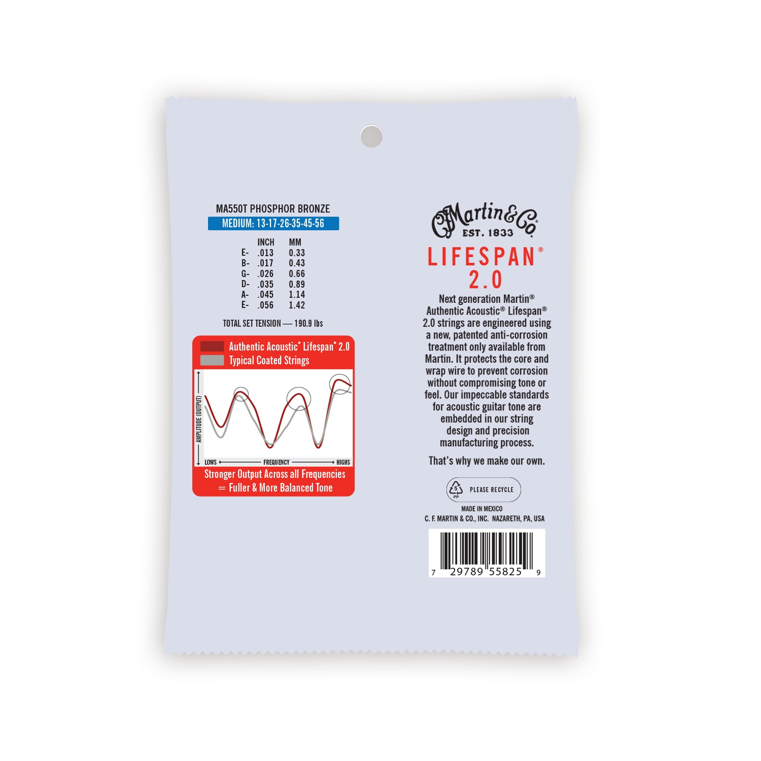 Martin Strings MA550T Authentic Treated 13-56