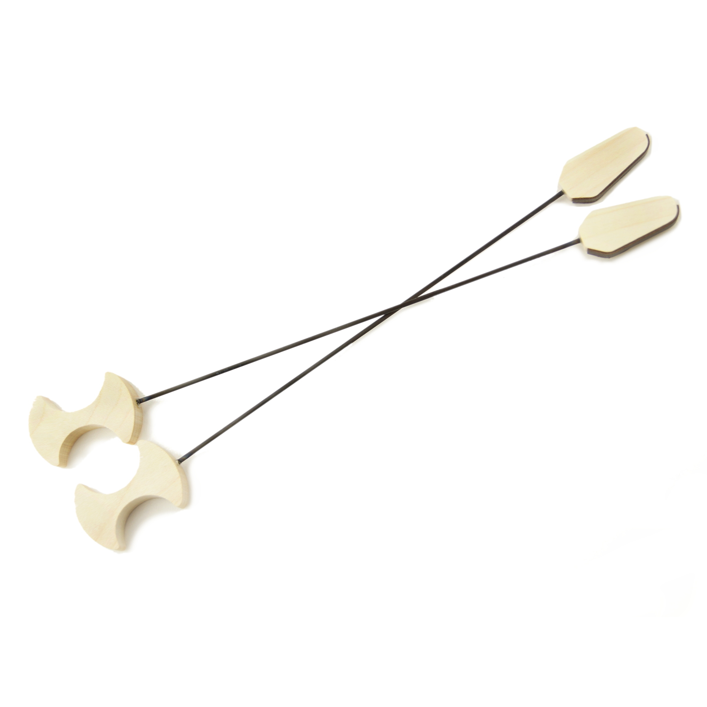 Strübel Hackbrettschlägel Carbon 1,5mm Leder/Holz