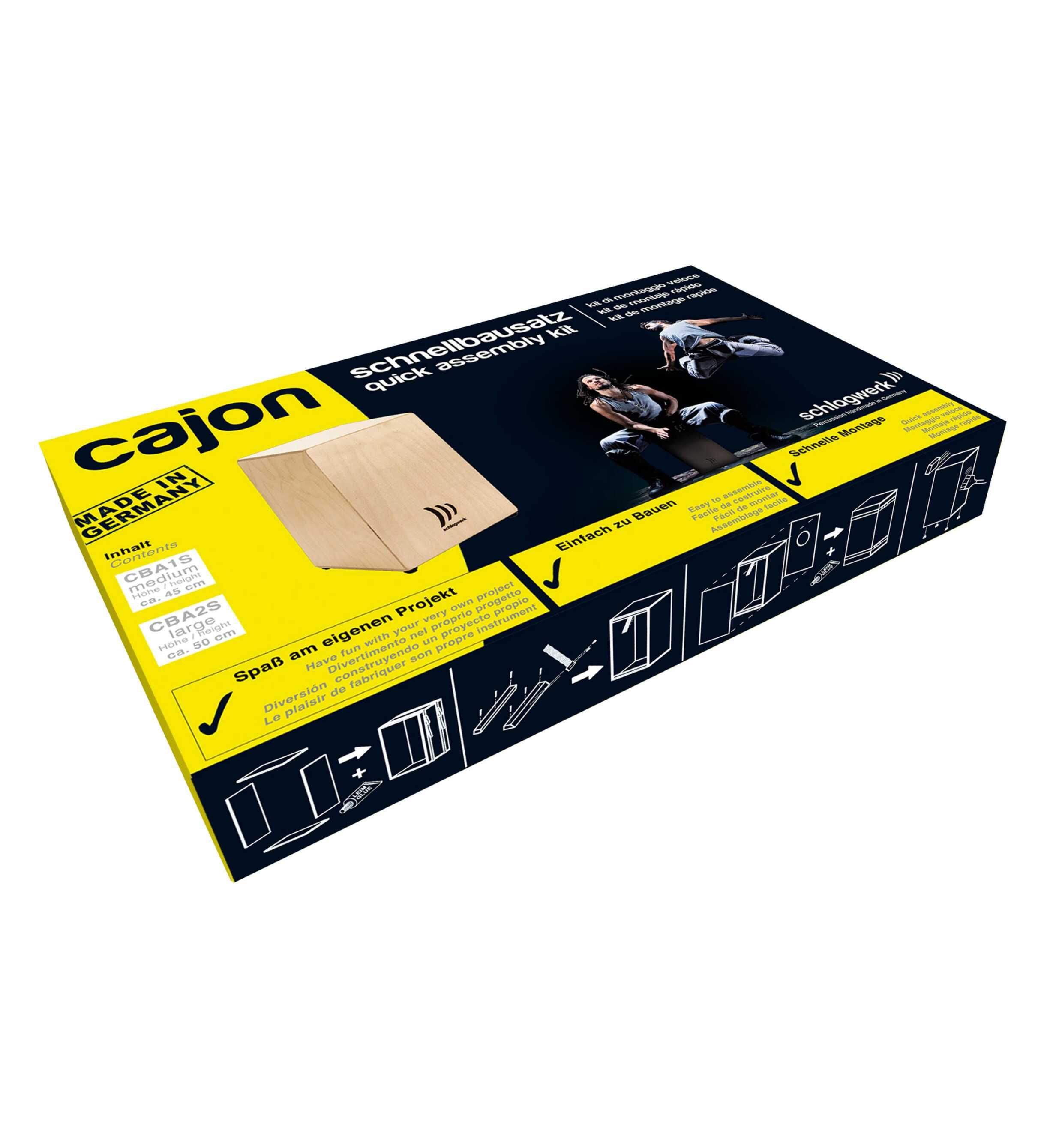 Schlagwerk CBA1S Cajon Schnellbausatz mittel