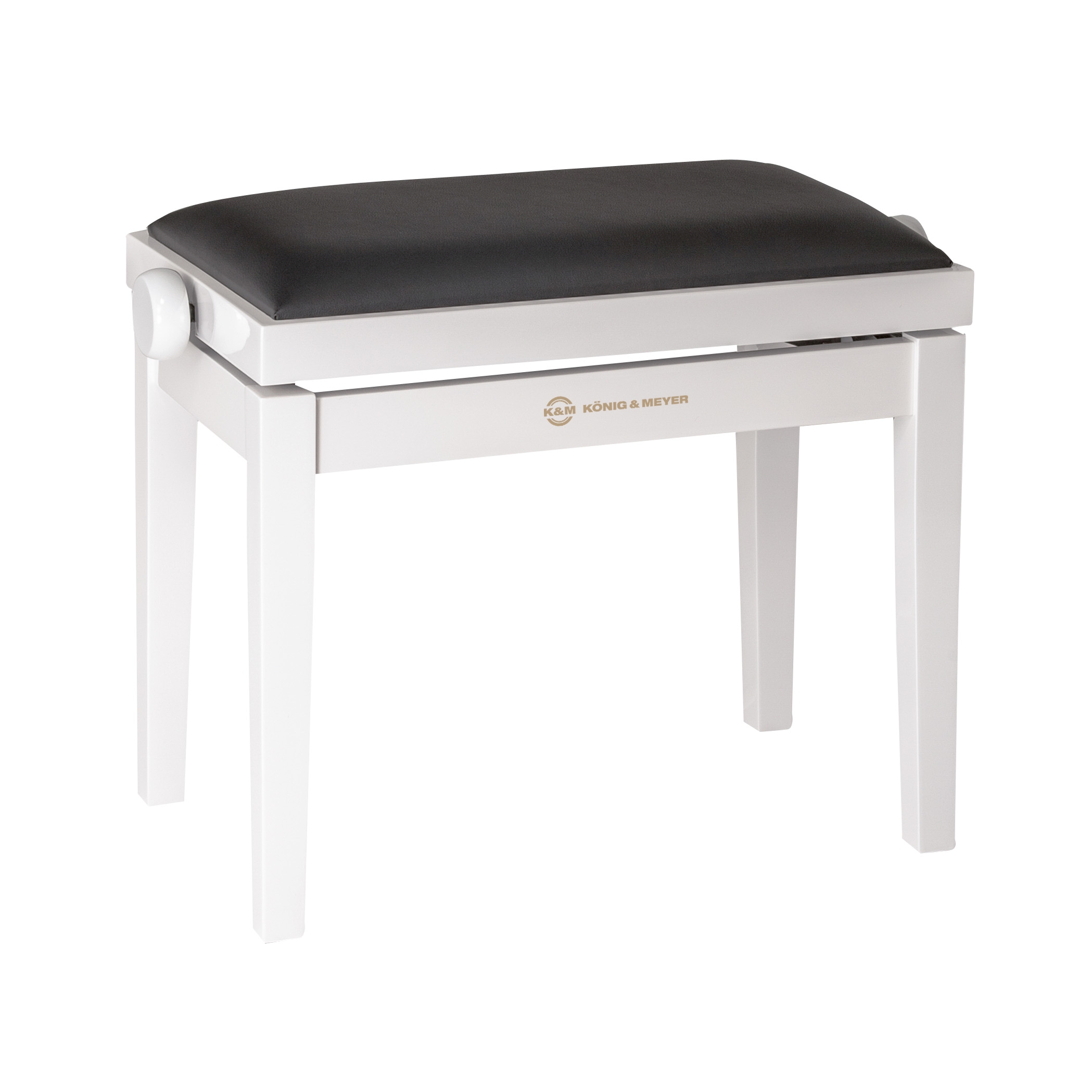 K&M Klavierbank Unterteil weiß hochglanz