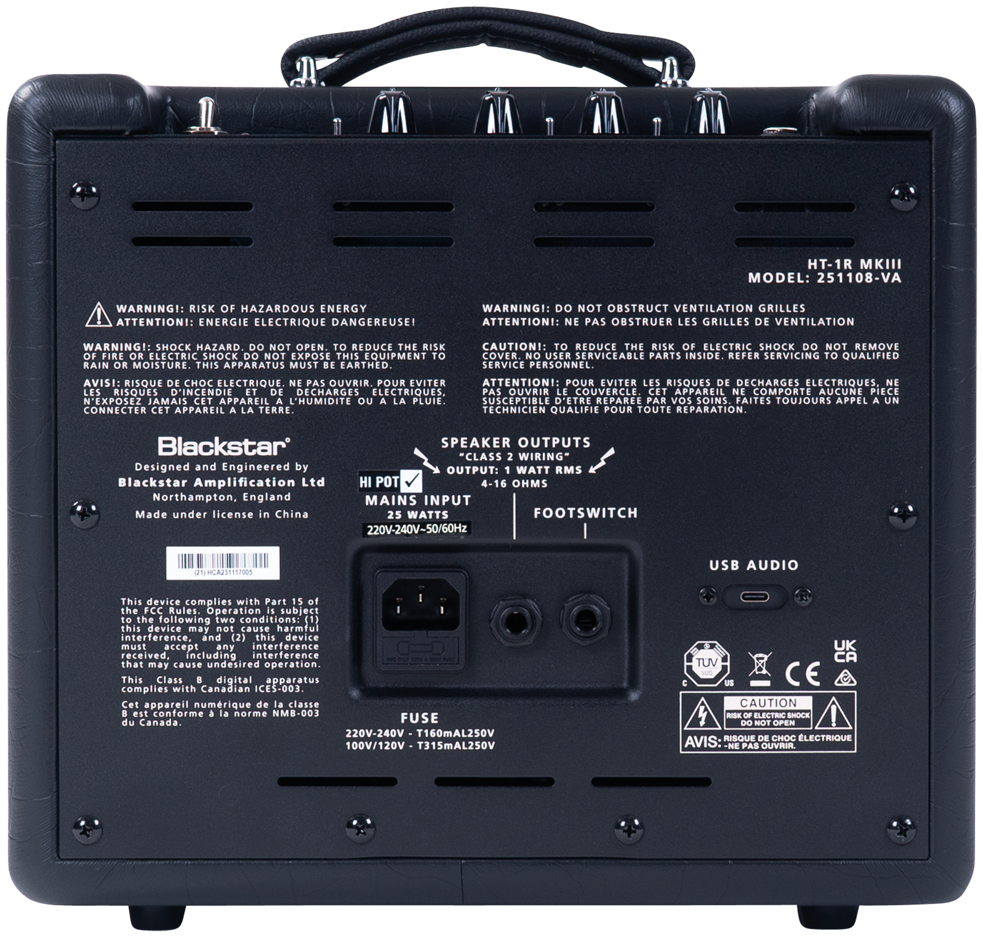 BLACKSTAR E-Gitarrencombo, HT-1R MkIII, 1W, 1x8"