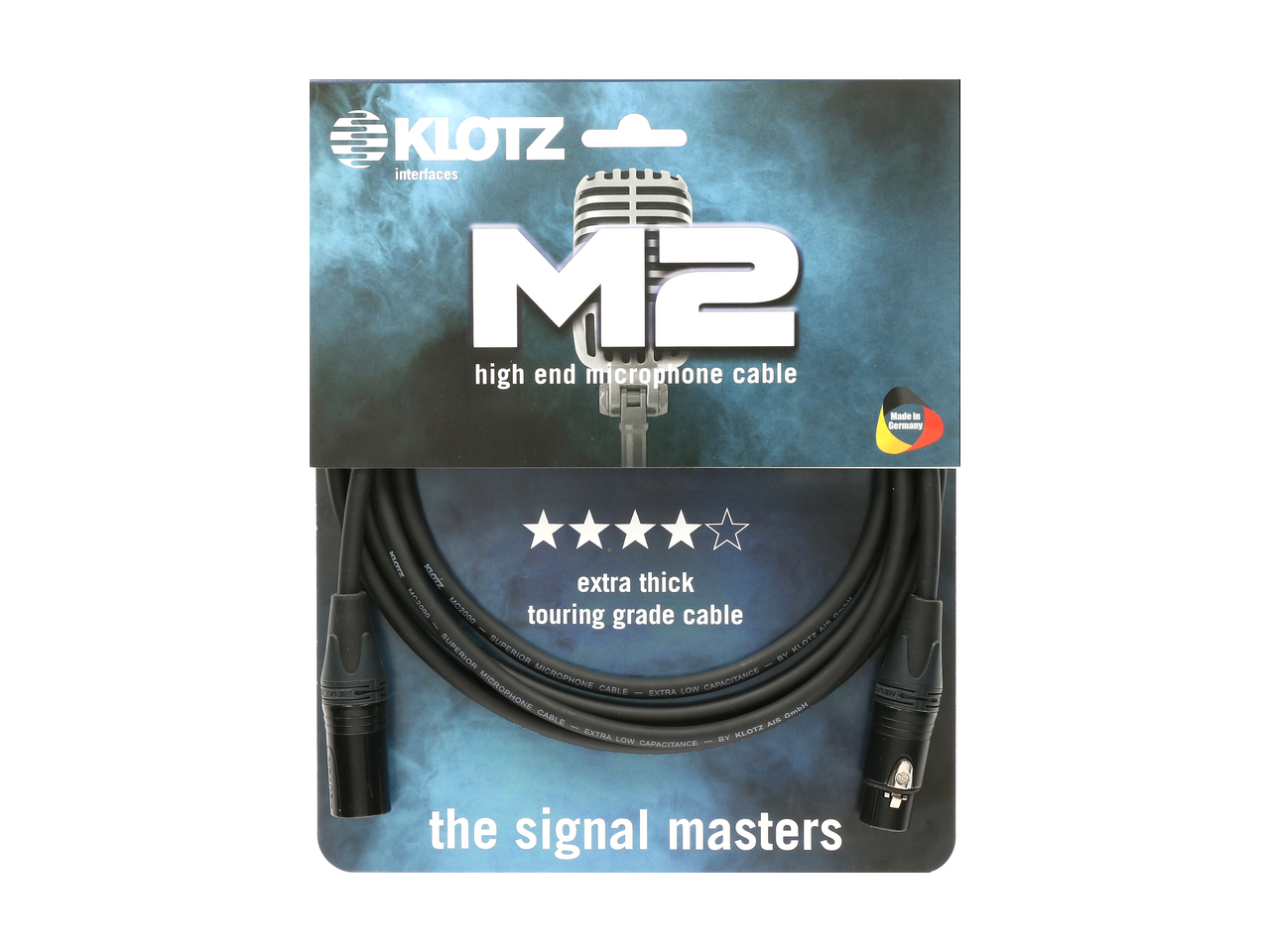 Klotz M2 High End Mikrofonkabel 1m