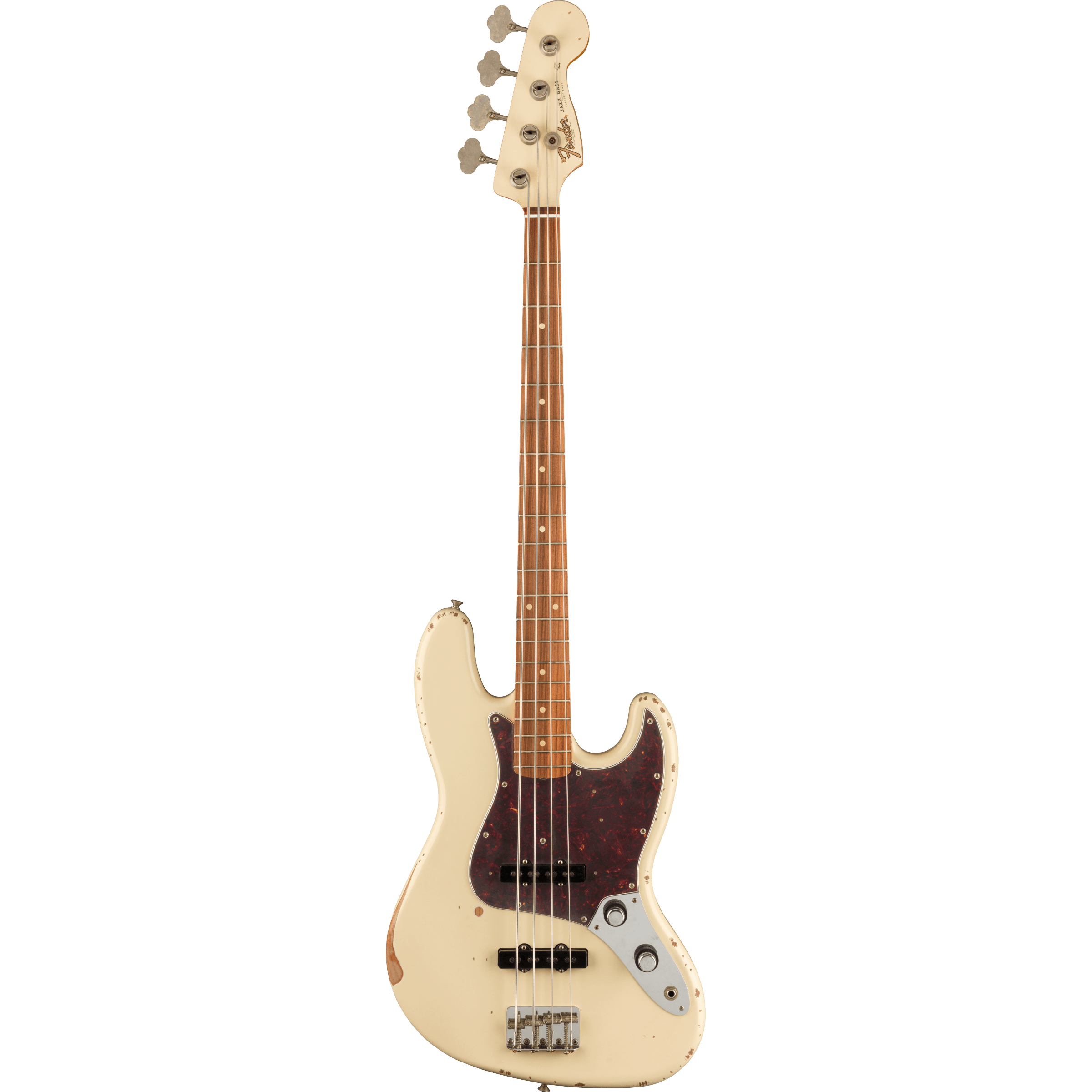 Fender 60th Anniversary Road Worn® Jazz Bass®, Pau Ferro Fingerboard, Olympic White