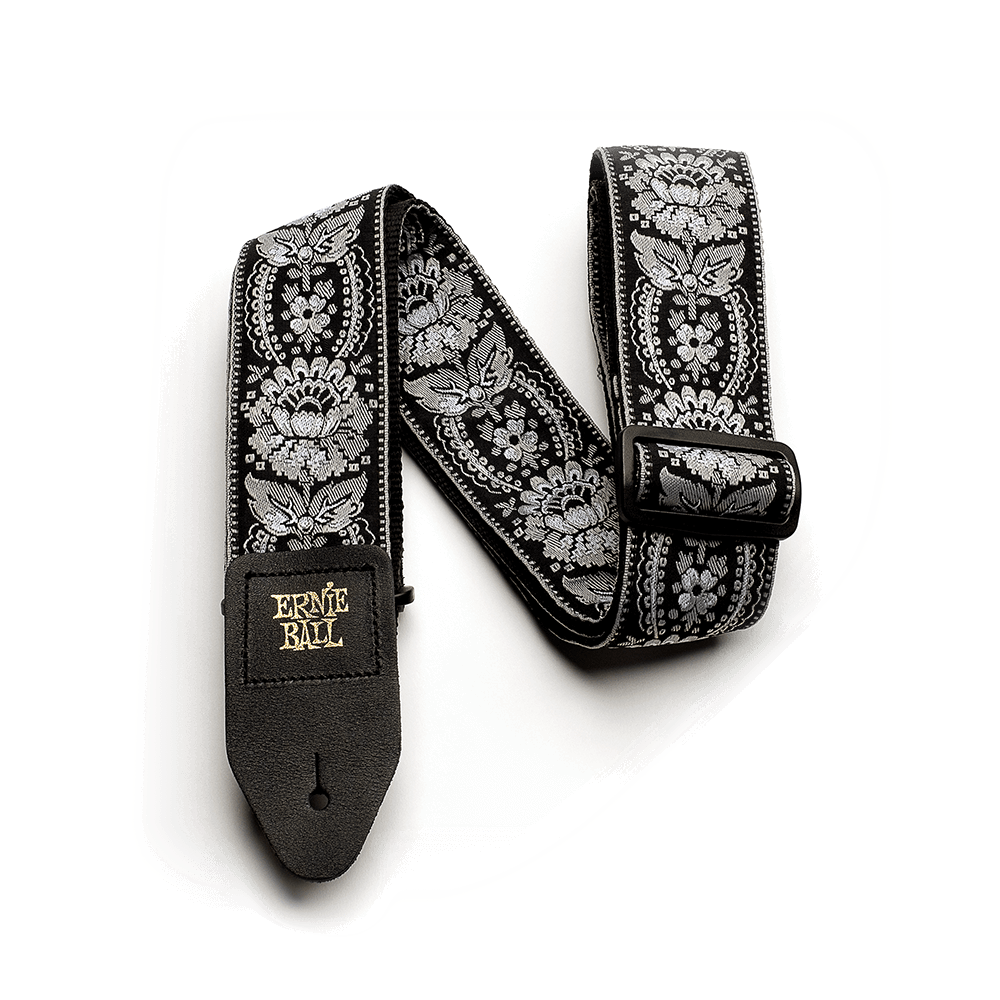 ERNIE BALL 4150 Gitarrengurt Jacquard Silver Orleans