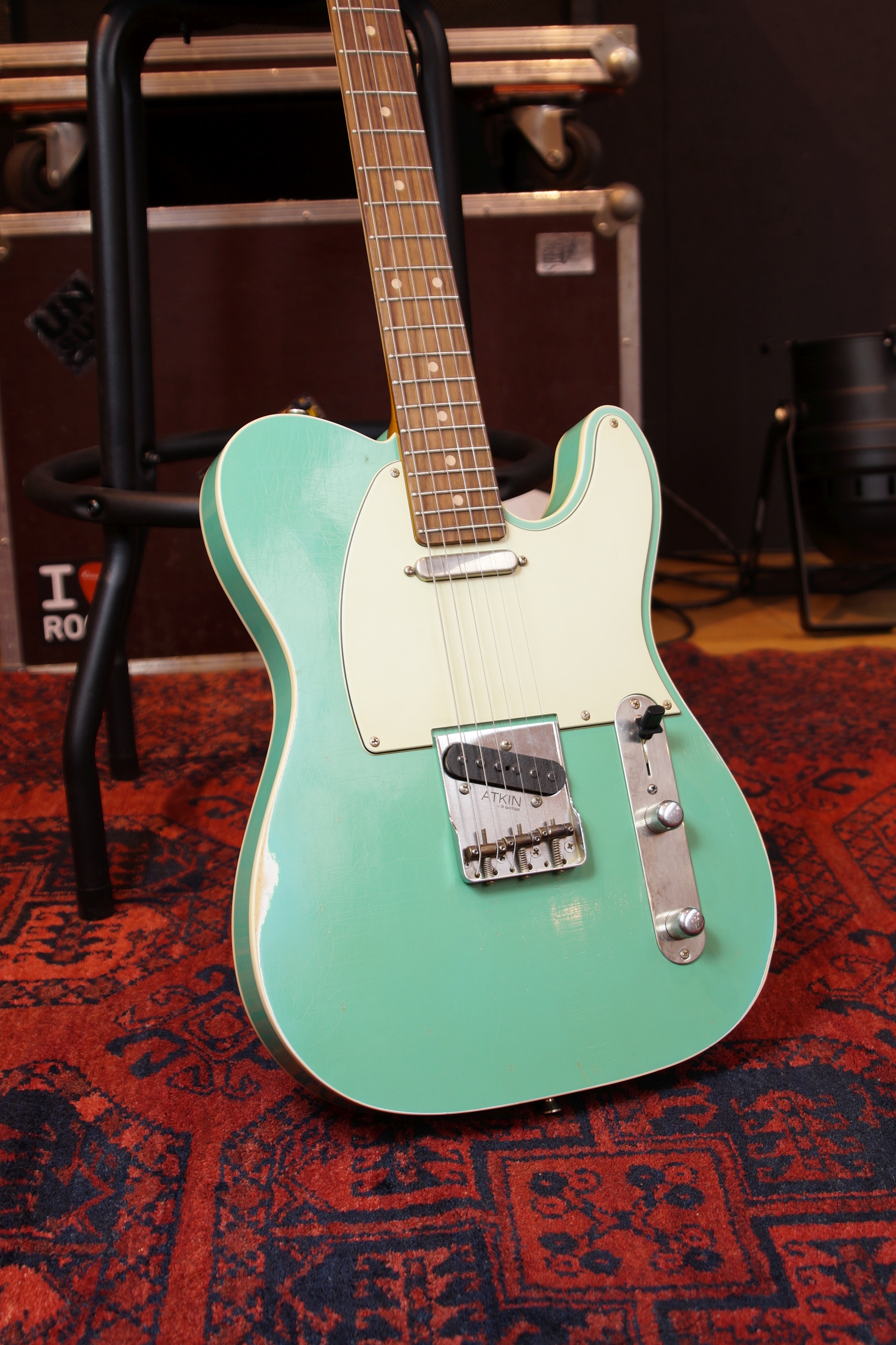Atkin Electric T-68 The Sixty-Eight aged Nitro Seafoam Green
