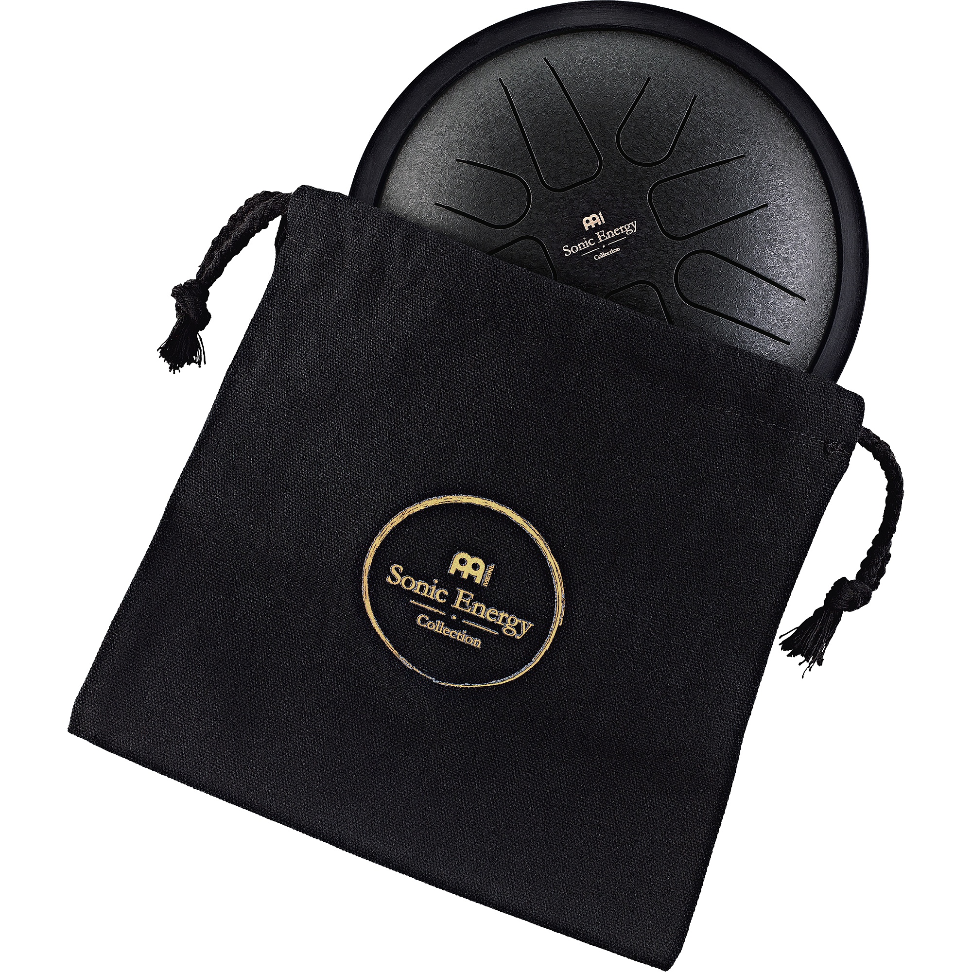 MEINL Sonic Energy Small Steel Tongue Drum F Moll, 8 Töne - schwarz  7"/18 cm