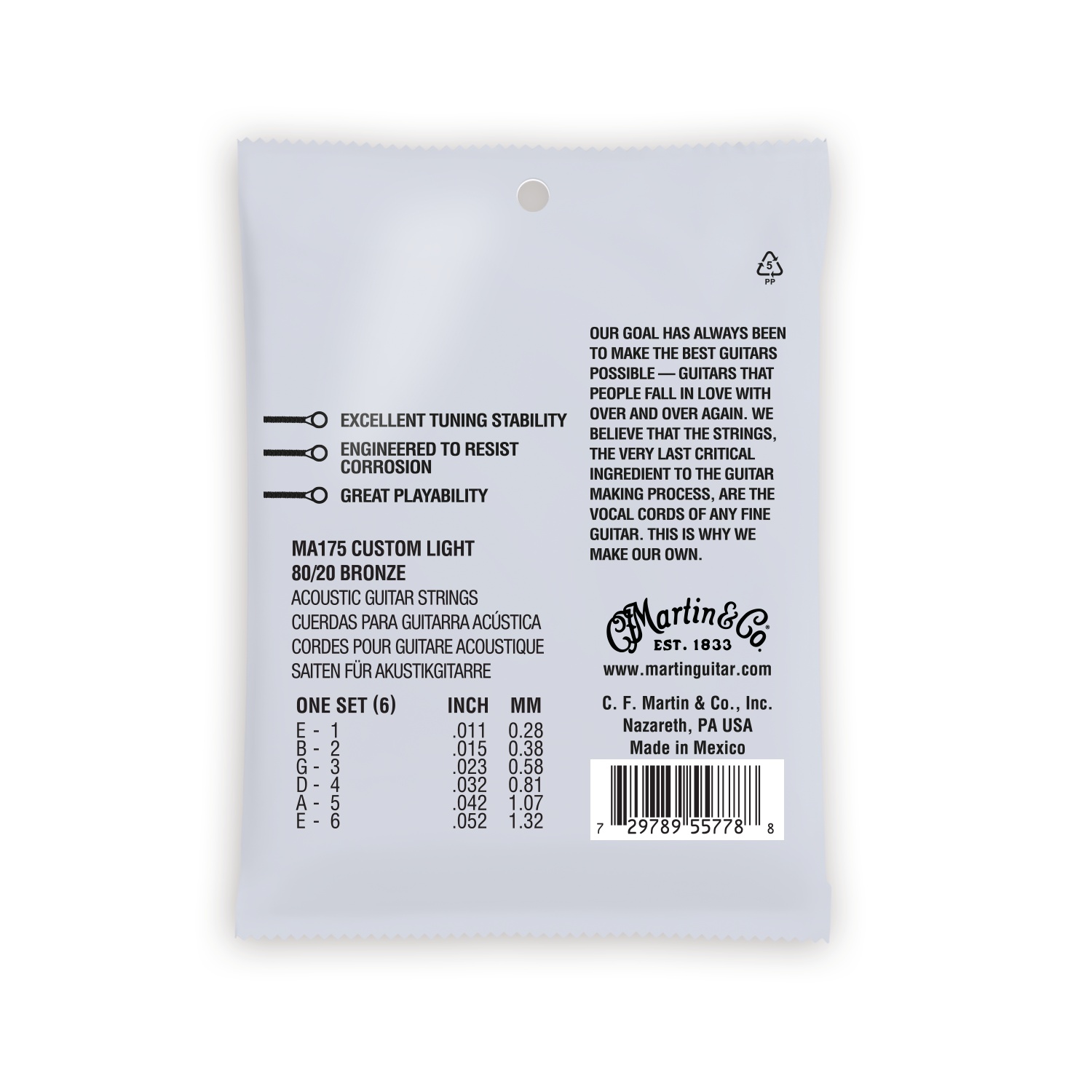 Martin Strings MA175 Authentic 11-52