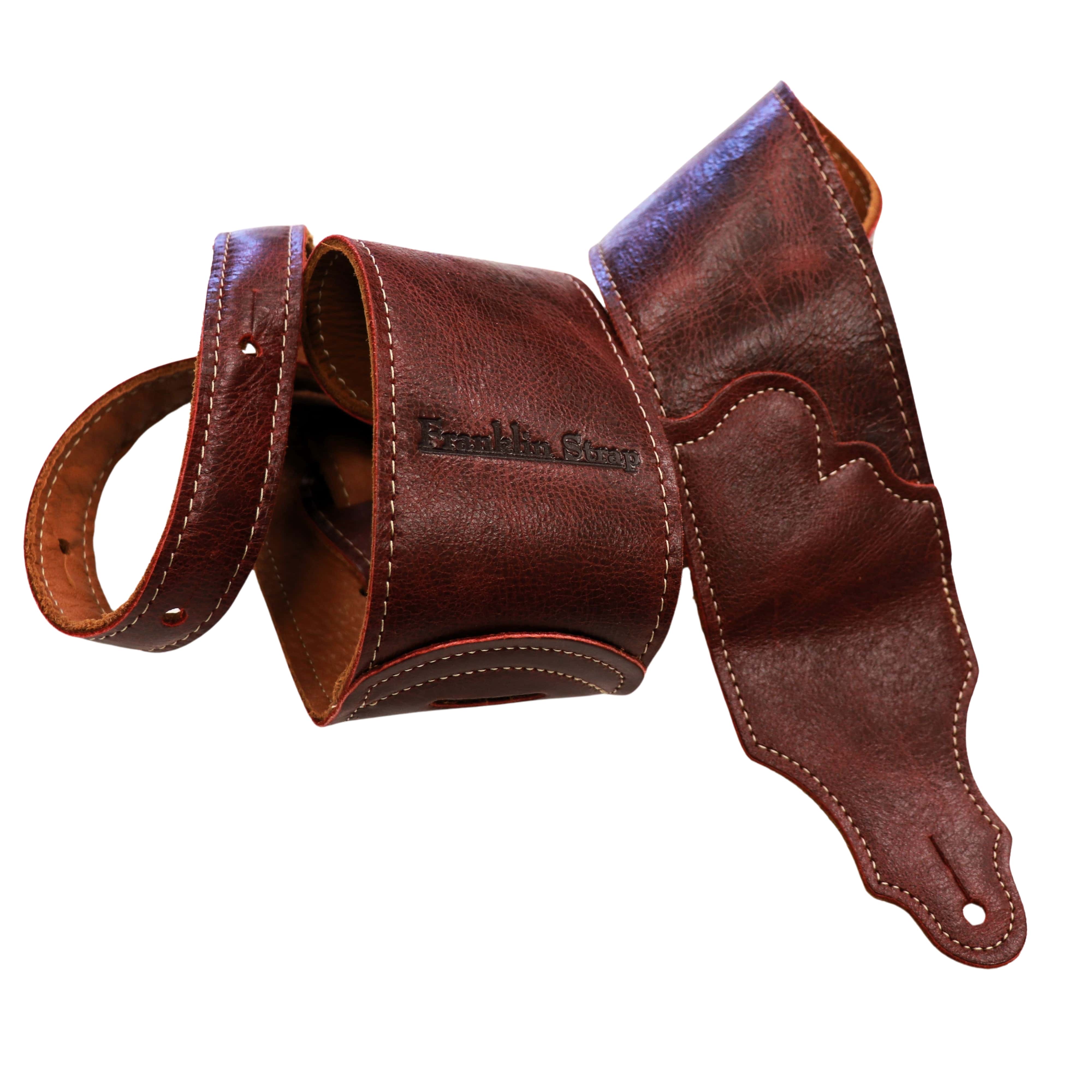 Franklin Guitar Strap Oxblood Jackson Hole Leather