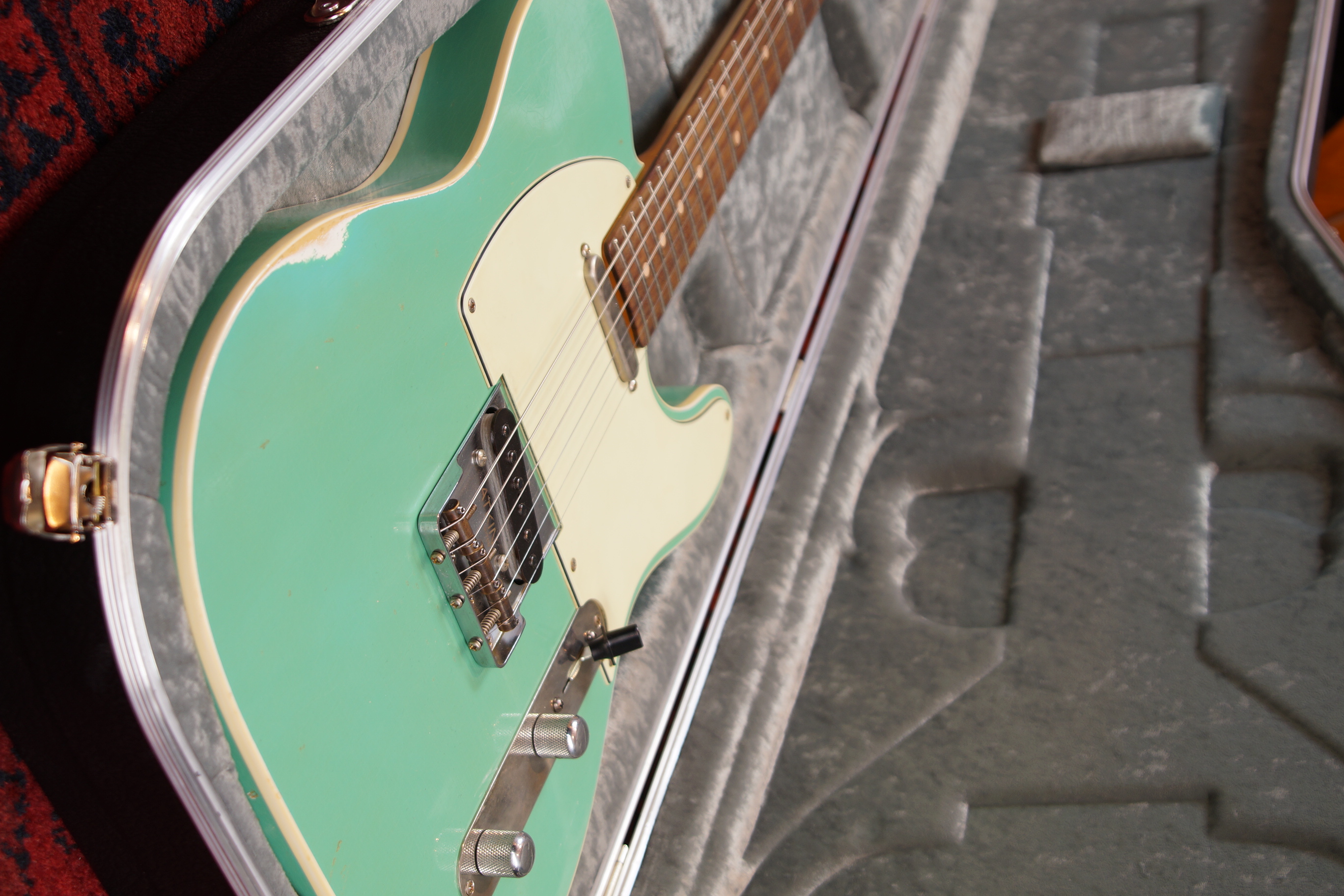 Atkin Electric T-68 The Sixty-Eight aged Nitro Seafoam Green