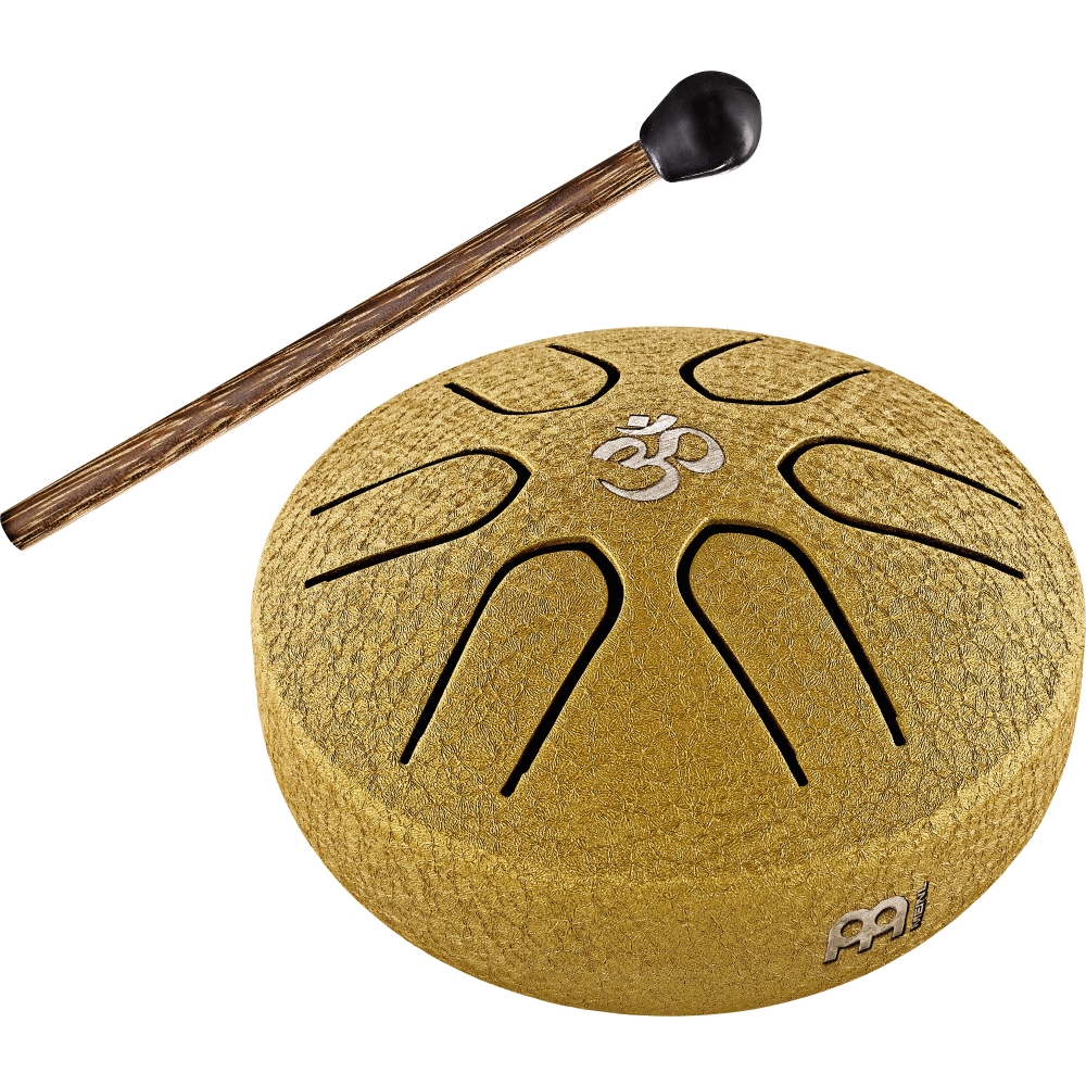 MEINL Sonic Energy Pocket Steel Tongue Drum A Dur, 6 Töne - gold 7,6 cm