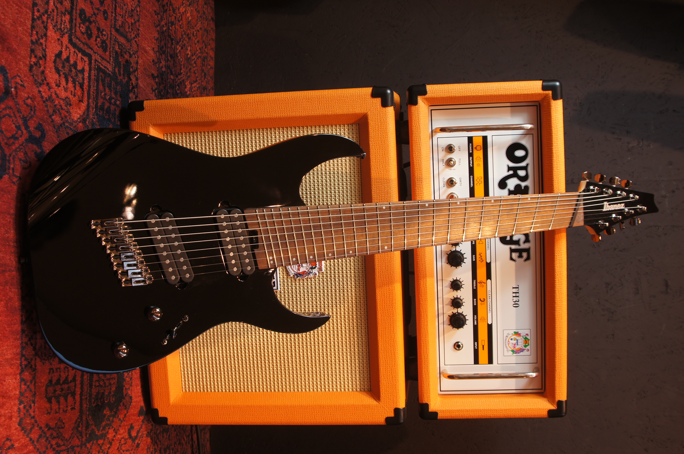 Ibanez RGMS8-BK 8-String Multiscale - black