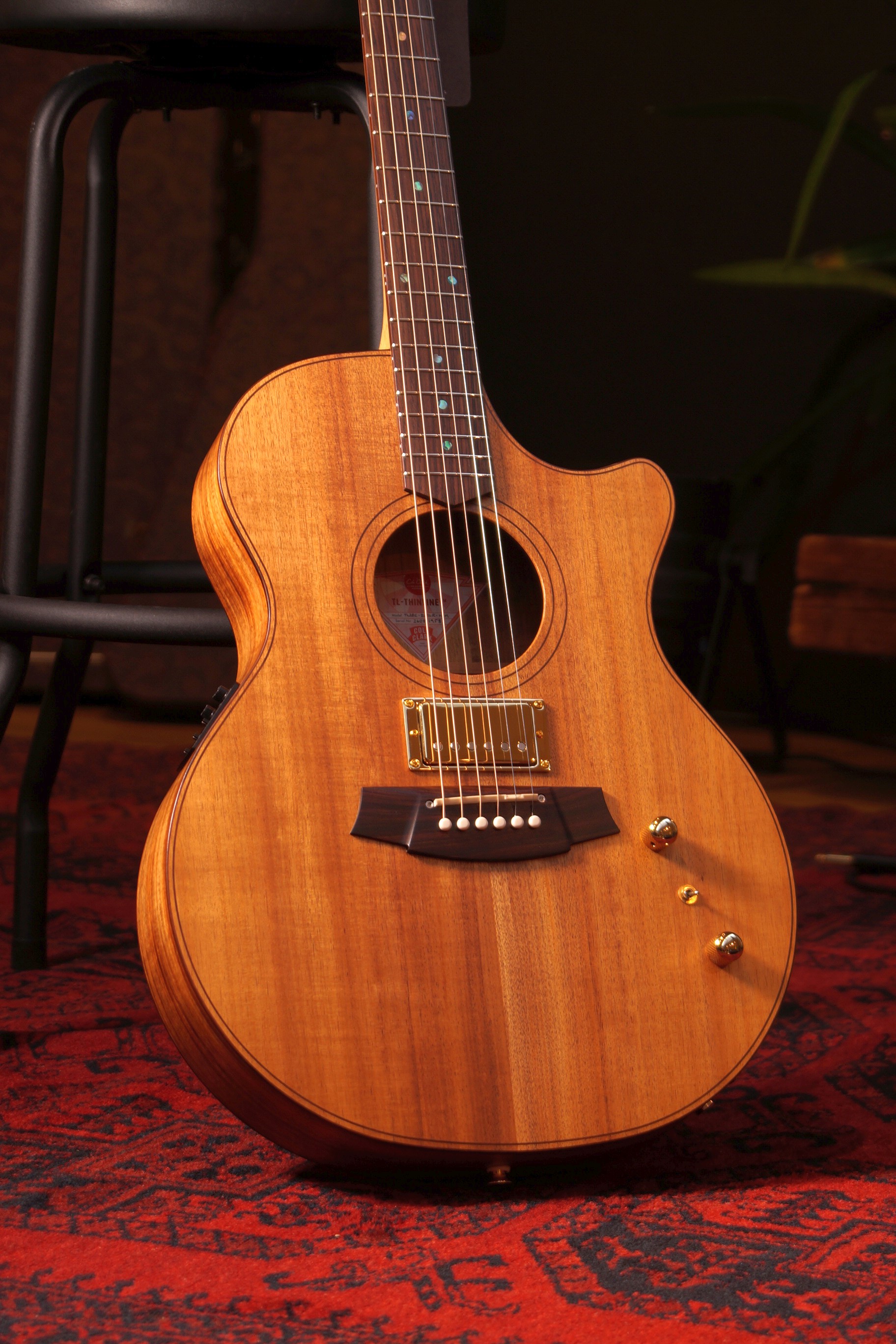 Cole Clark TL2EC-BLBL-AE-HUM True Hybrid Thin Line Grand Auditorium