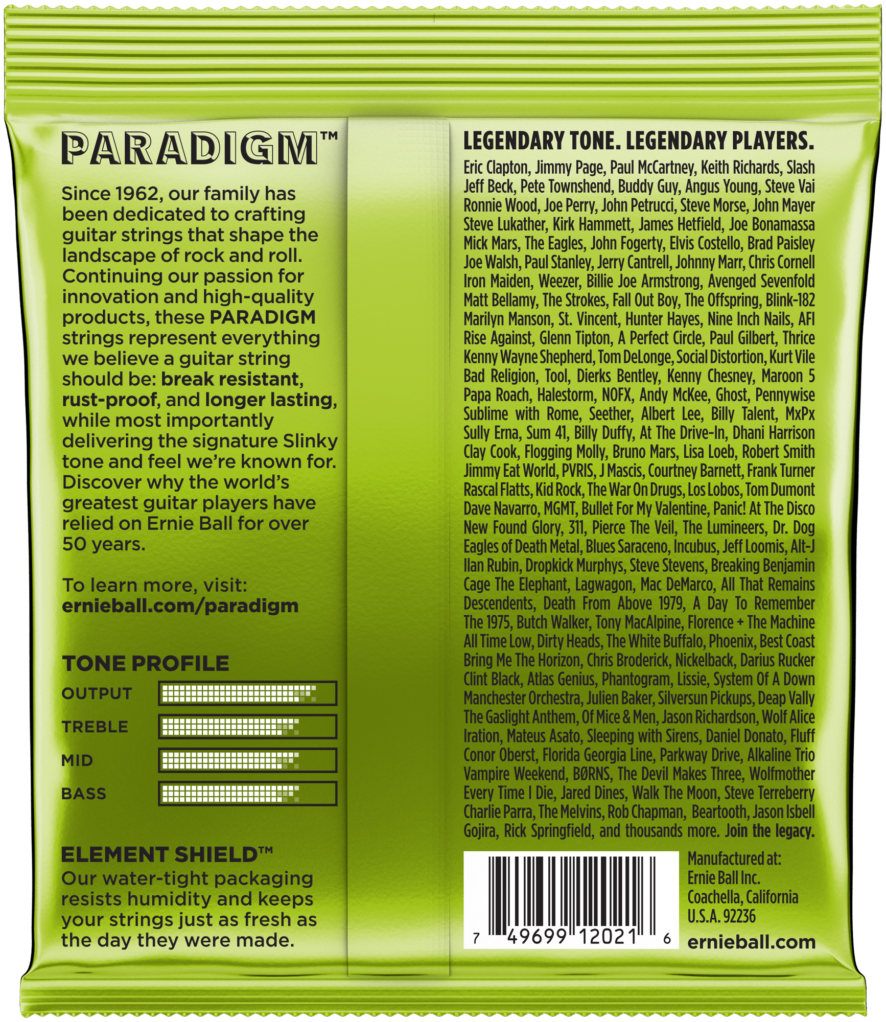 ERNIE BALL 2021 Regular Slinky Paradigm 10-46