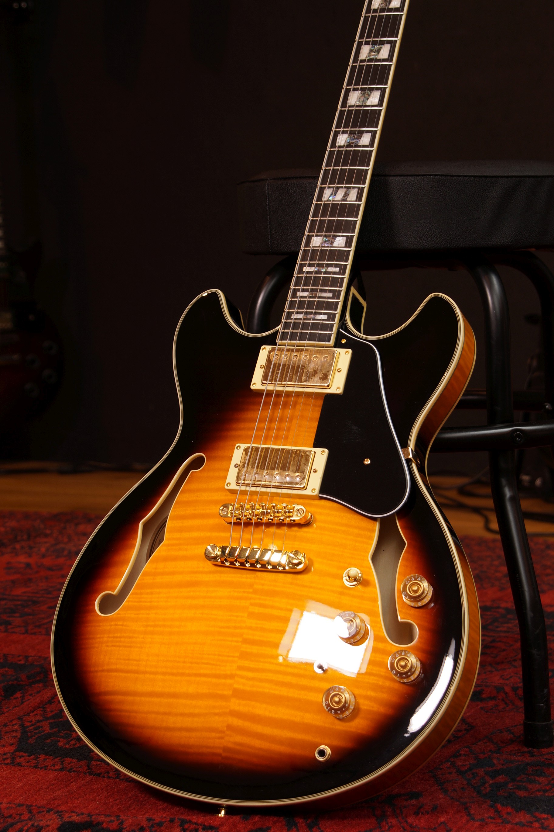 IBANEZ John Scofield Signature - Vintage Yellow Sunburst + Koffer, B-Stock