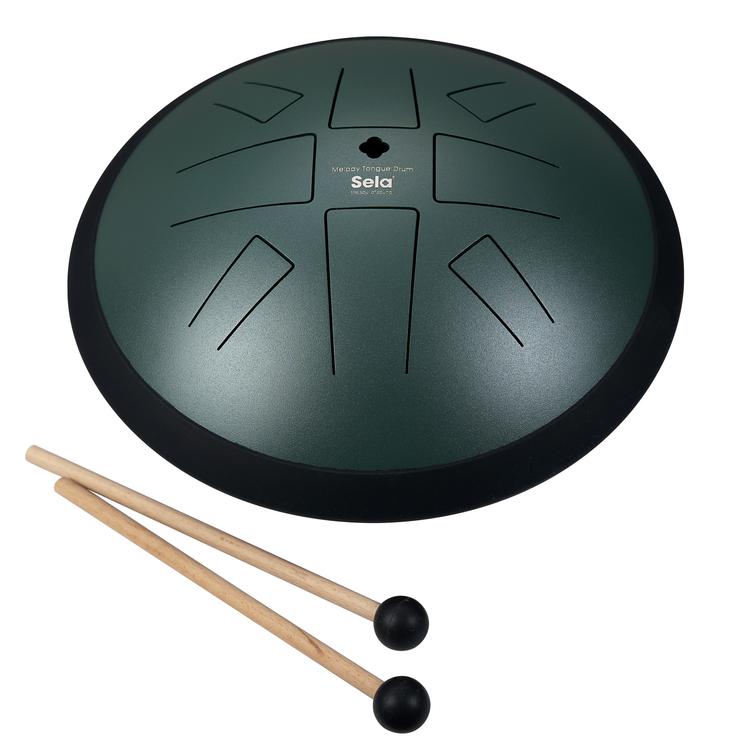 Sela SE 373 Melody Tongue Drum 10“ C Golden Gate Dark Green