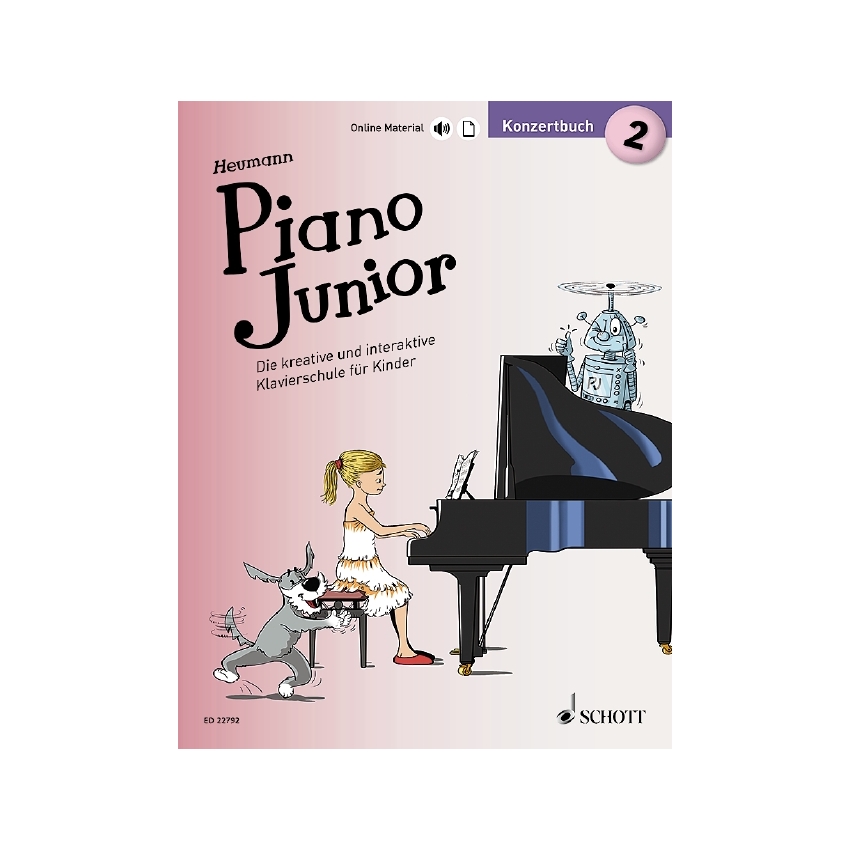 Piano junior - Konzertbuch Band 2 (+Online-Material)