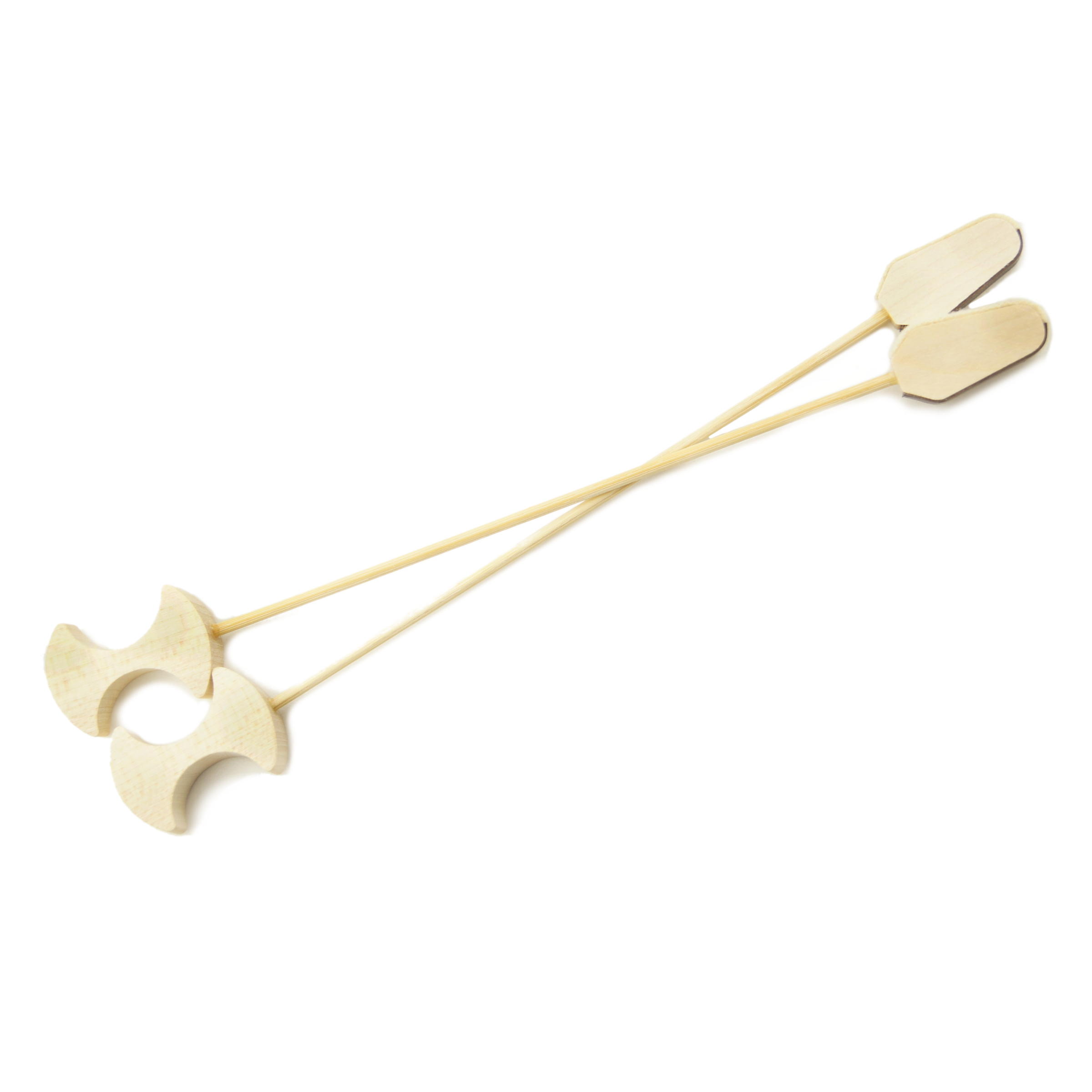 Strübel Hackbrettschlägel Bambus Leder/Filz